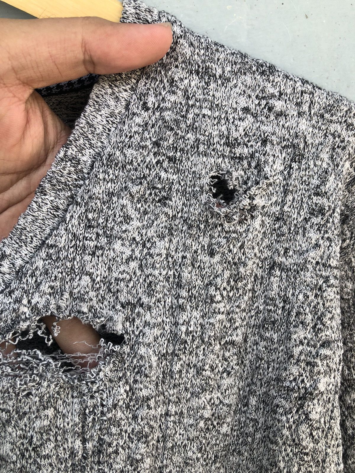 Hysteric Glamour × If Six Was Nine × Japanese Brand Smanticdesign-Distressed Snake Cable Knitwear Size US L / EU 52-54 / 3 - 6 Thumbnail