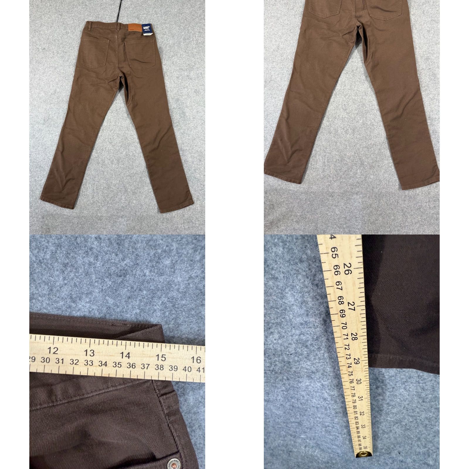Lands' End Lands' End Knit Twill 5 Pocket Chino Pants Mens 30X30 Brown Stretch Straight NWT Size US 30 / EU 46 - 9 Thumbnail