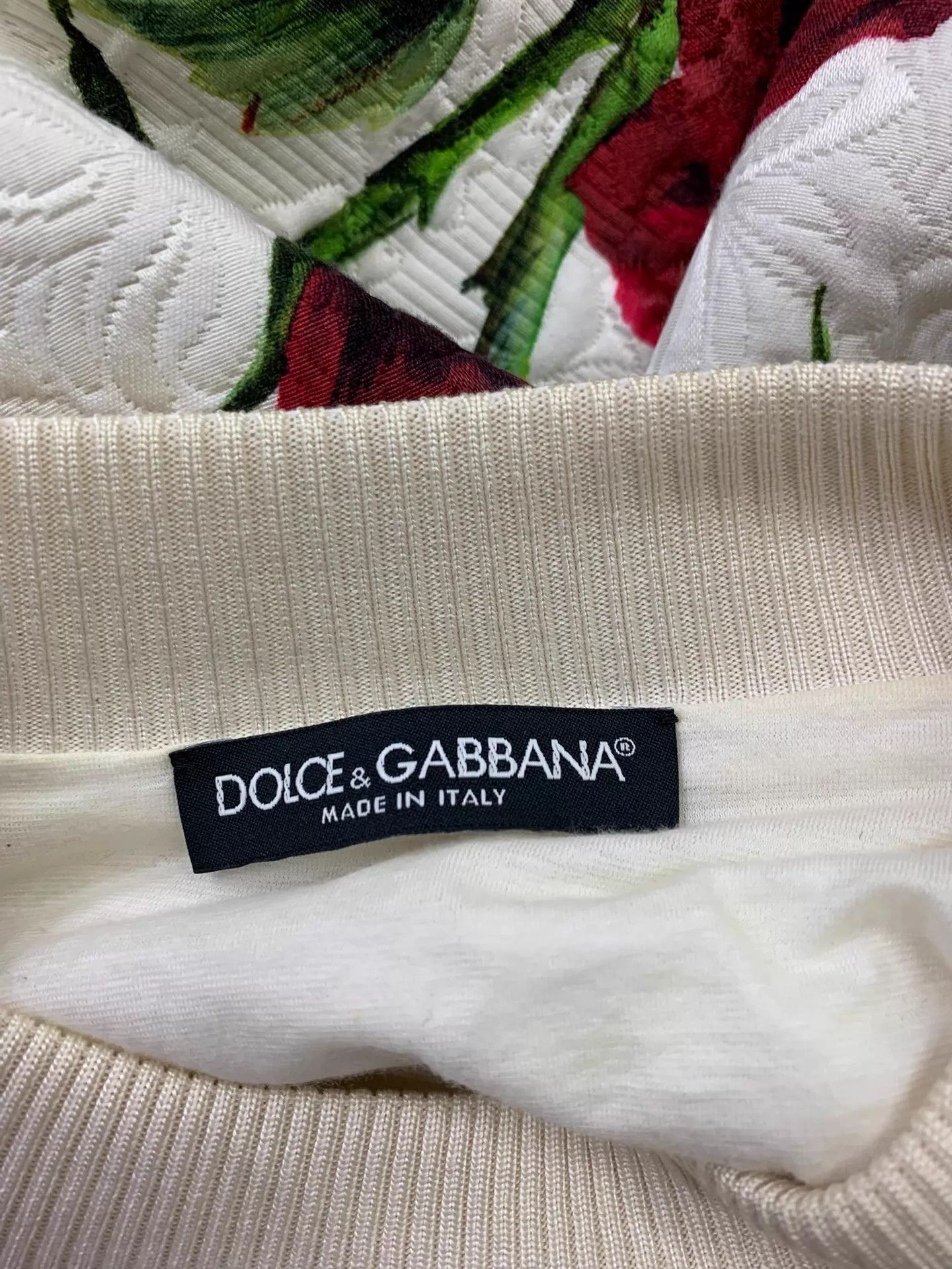 Dolce & Gabbana Dolce&Gabbana White Rose Beaded Embossed Top Size 36 Size XS / US 0-2 / IT 36-38 - 4 Thumbnail