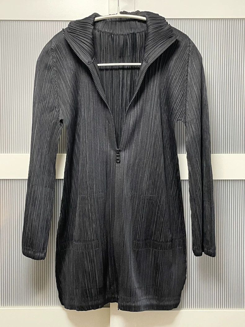 Issey Miyake Issey Miyake Black trench coat Size L / US 10 / IT 46 - 2 Thumbnail