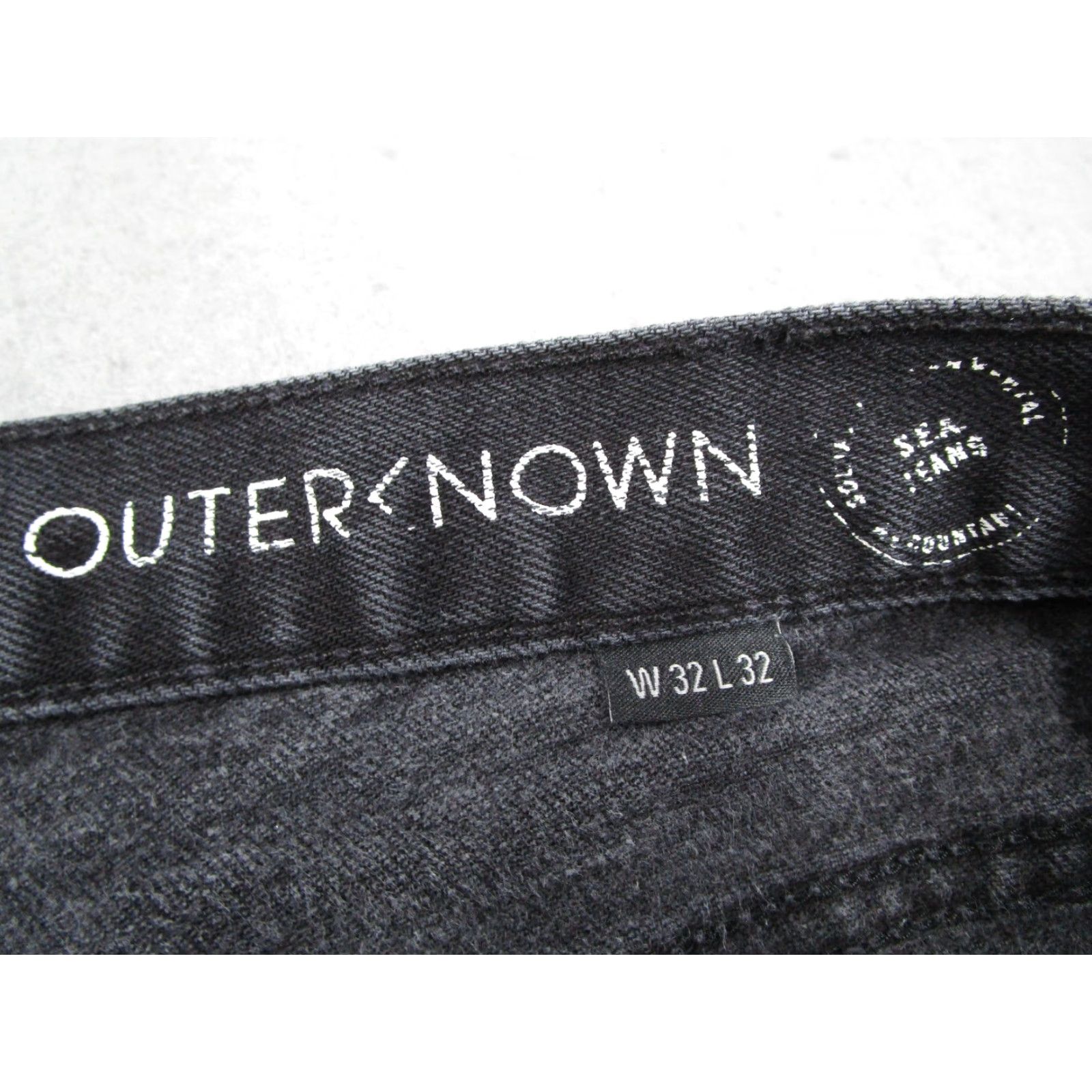 Outerknown VINTAGE? No. Outerknown S.E.A. Jeans Ambassador Slim Men 32x32 Black Denim Organic Stretch Slim-Fit 5-Pocket Mid Rise - Mens Jeans Size US 32 / EU 48 - 3 Thumbnail