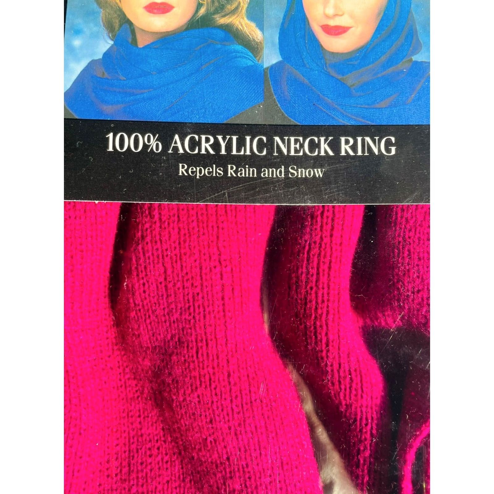 Anne Klein Anne Klein Scarf 2 For Aris 100% Acrylic Purple NOS New Replies Rain & Snow Women Decade 1990s Art Deco Size ONE SIZE - 4 Thumbnail