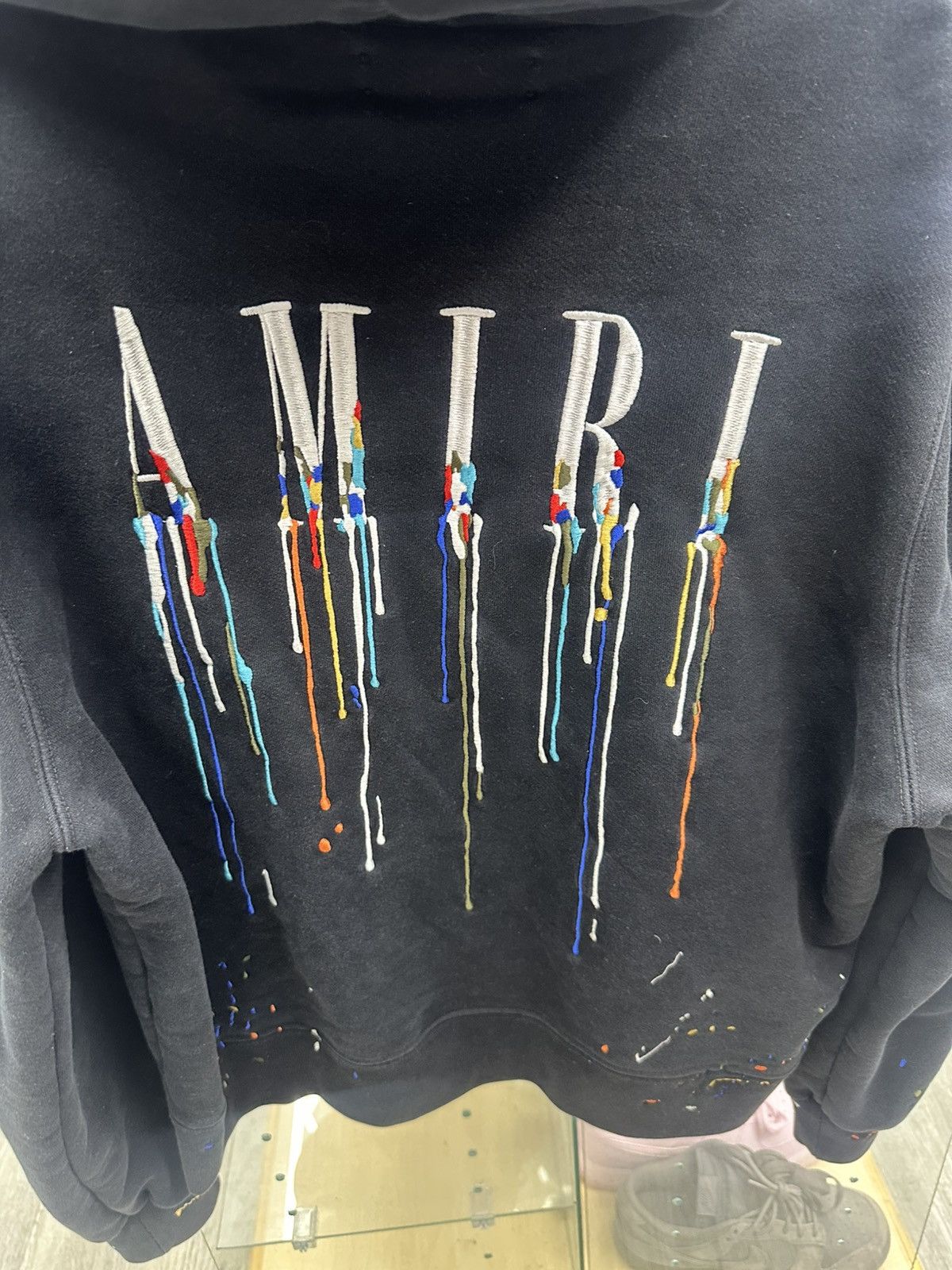 Amiri Amiri Paint Drip Logo Hoodie Size US S / EU 44-46 / 1 - 3 Thumbnail