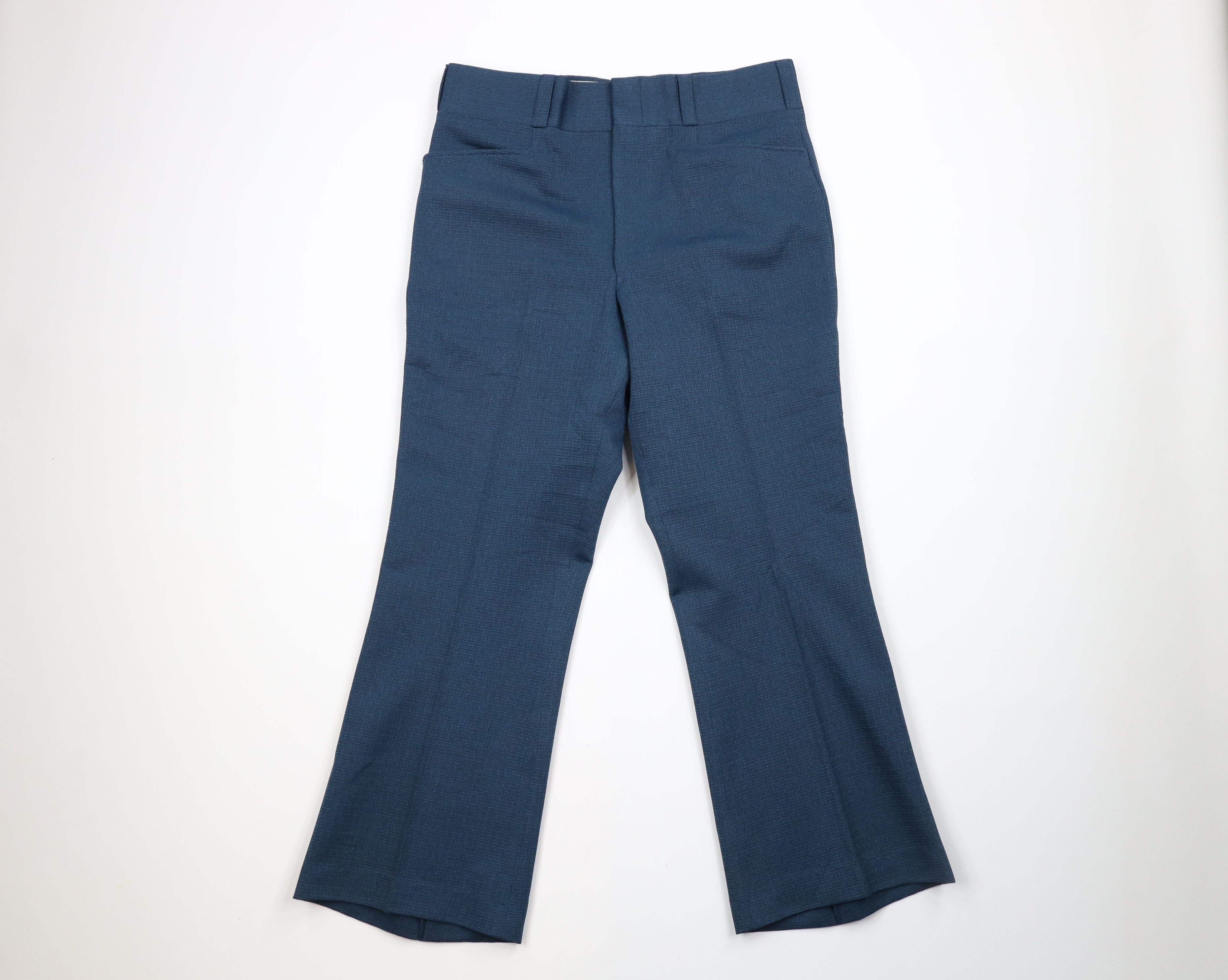 image of Vintage 60S 70's Streetwear Bell Bottoms Chino Pants Usa in Blue, Men's (Size 34)