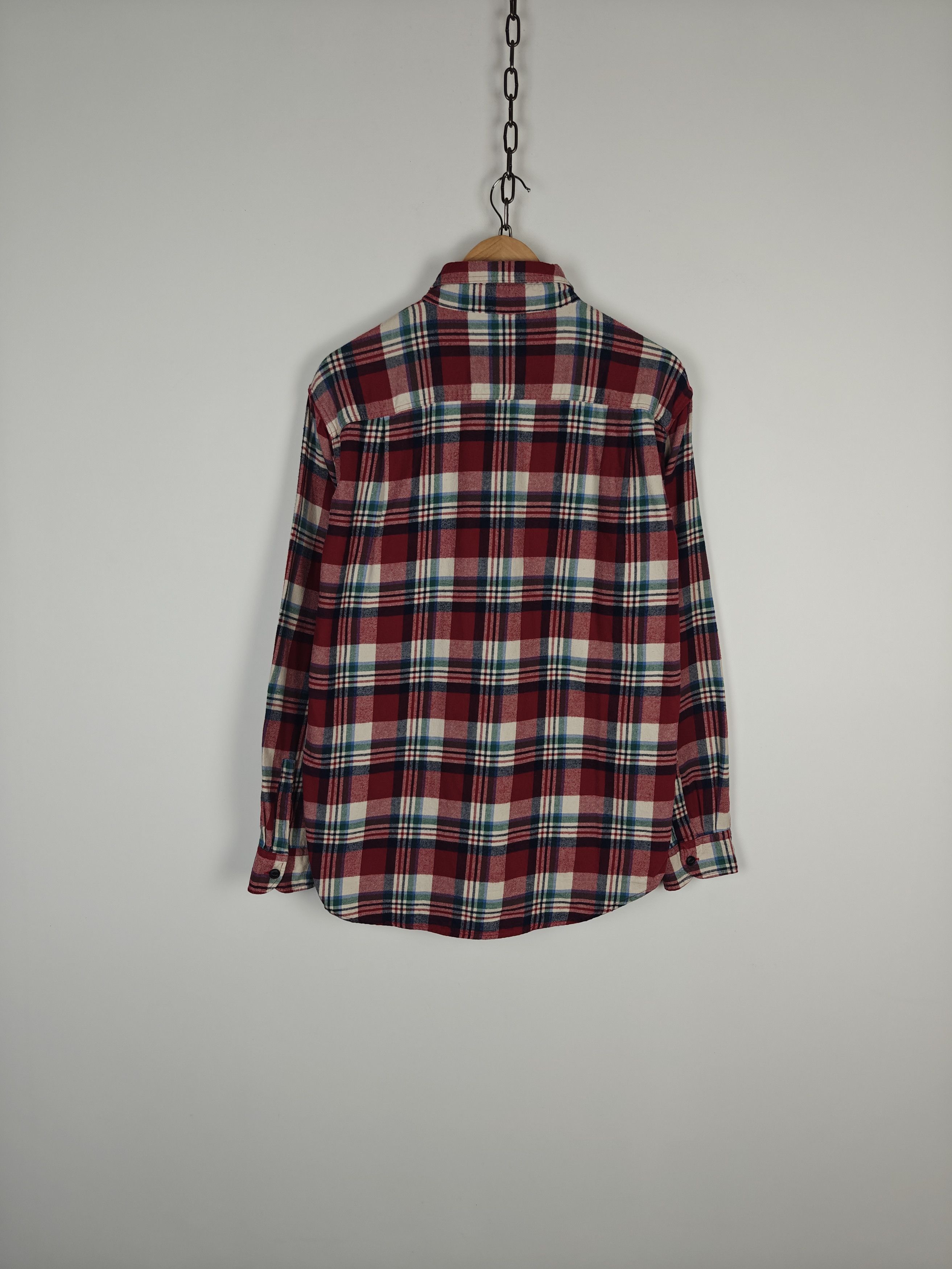 Uniqlo Uniqlo Check Flannel Shirt Cotton Collared size L Size US L / EU 52-54 / 3 - 7 Thumbnail