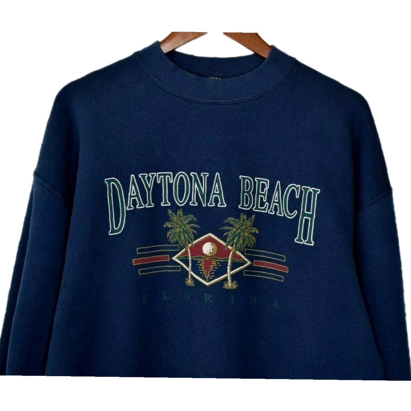 Vintage VINTAGE Daytona Beach Florida Sweatshirt Pullover Fits Medium USA Blue Sweatshirt Unisex Adults M Blue USA 90s? Size US M / EU 48-50 / 2 - 3 Thumbnail