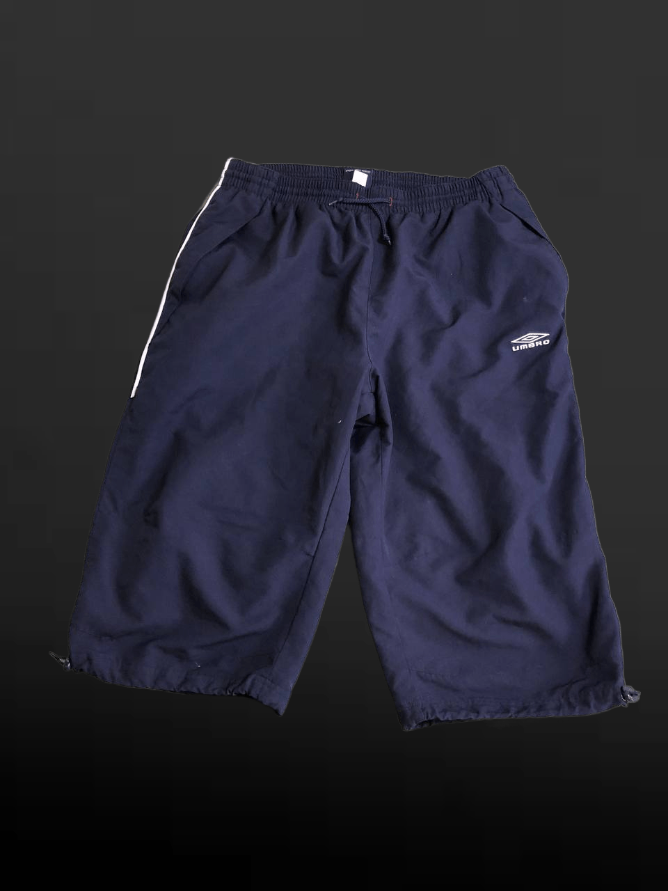 Umbro Vintage Nike Track shorts Mens Blue nylon Wide Leg Baggy Size US 34 / EU 50 - 1 Thumbnail