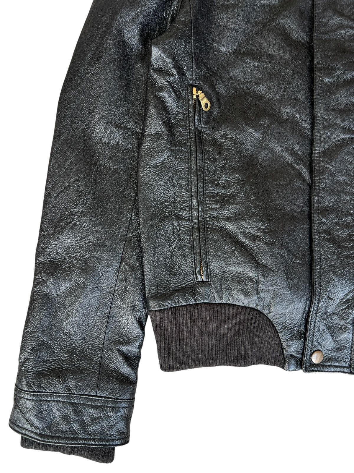 URBAN RESEARCH DOORS Urban Research Japan Black Zipper Leather Jacket Size US S / EU 44-46 / 1 - 8 Thumbnail