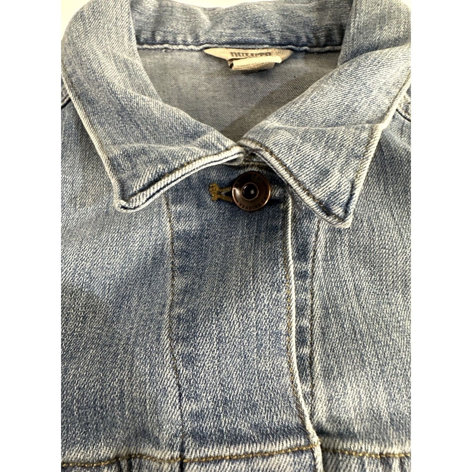 CO Duluth Denim Jacket Womens Medium Blue Button Front Workwear Shirt Size M / US 6-8 / IT 42-44 - 6 Thumbnail