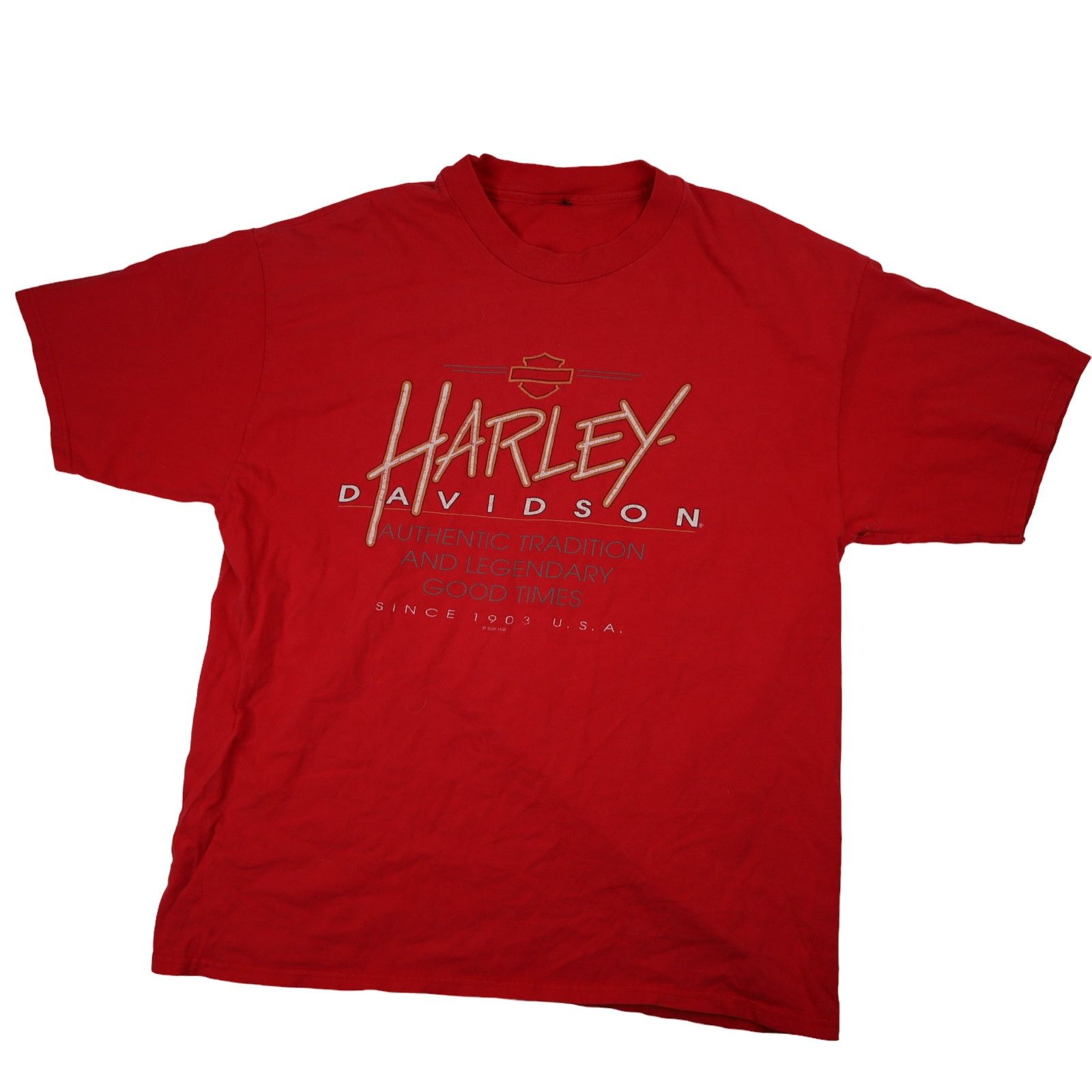 Harley Davidson × Vintage Vintage Harley Davidson of Las Vegas Graphic T Shirt Size US L / EU 52-54 / 3 - 1 Thumbnail