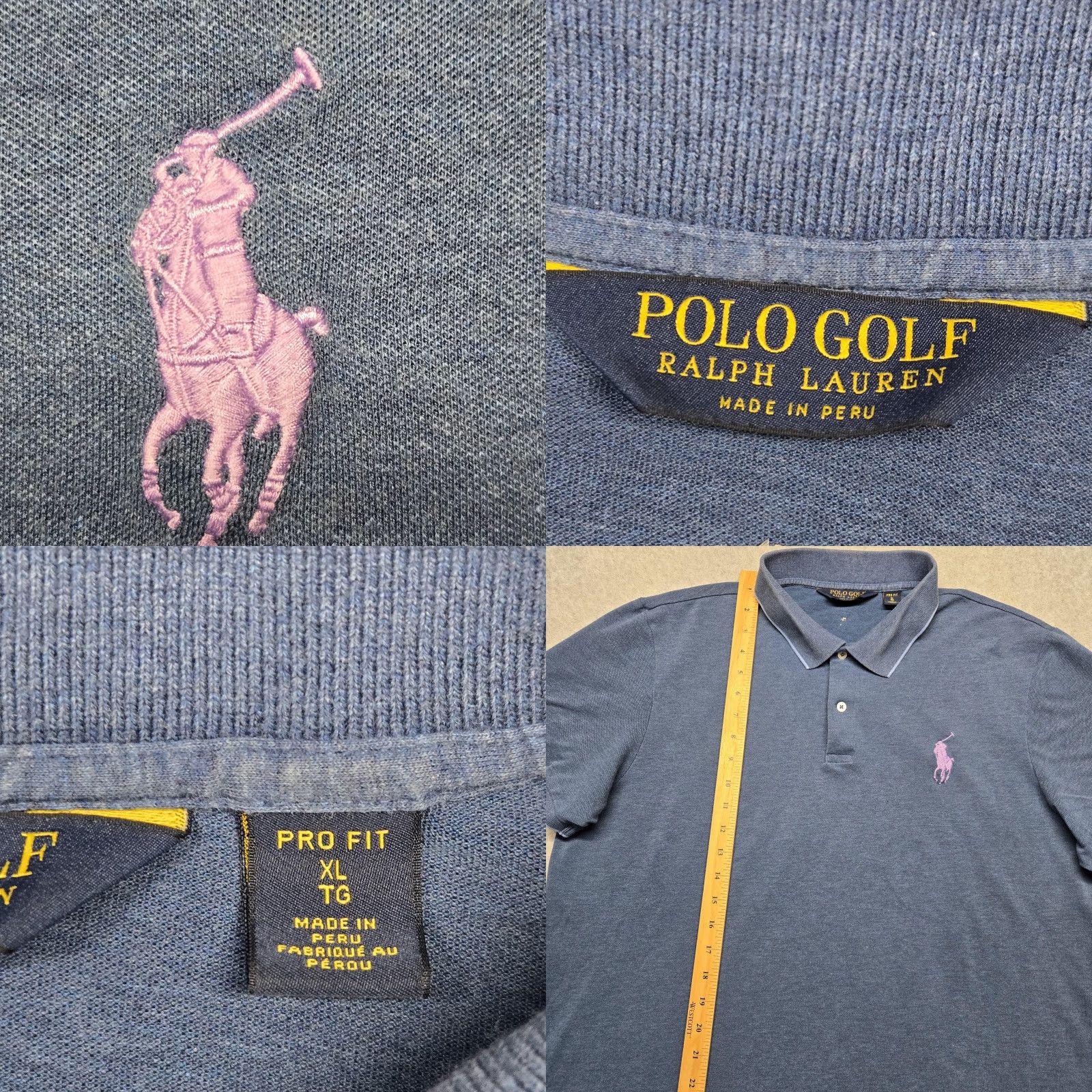 Polo Ralph Lauren Polo Ralph Lauren Polo Shirt Mens XL Blue Pro Fit Big Pony Golf Casual Shirt Size US XL / EU 56 / 4 - 8 Thumbnail
