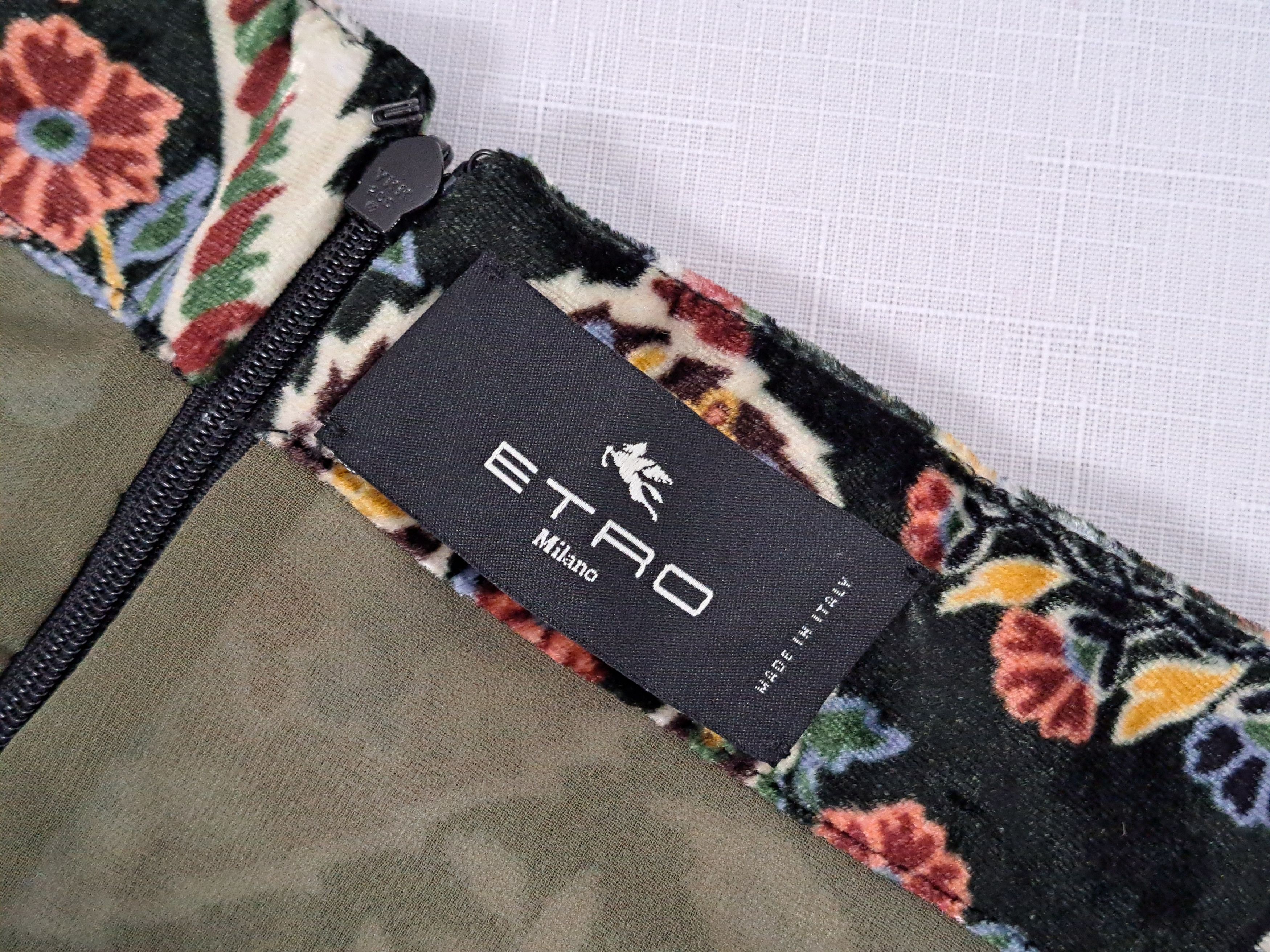 Etro ETRO flower printed A-line velvet skirt. Size 48 Size 34" / US 12 / IT 48 - 17 Thumbnail