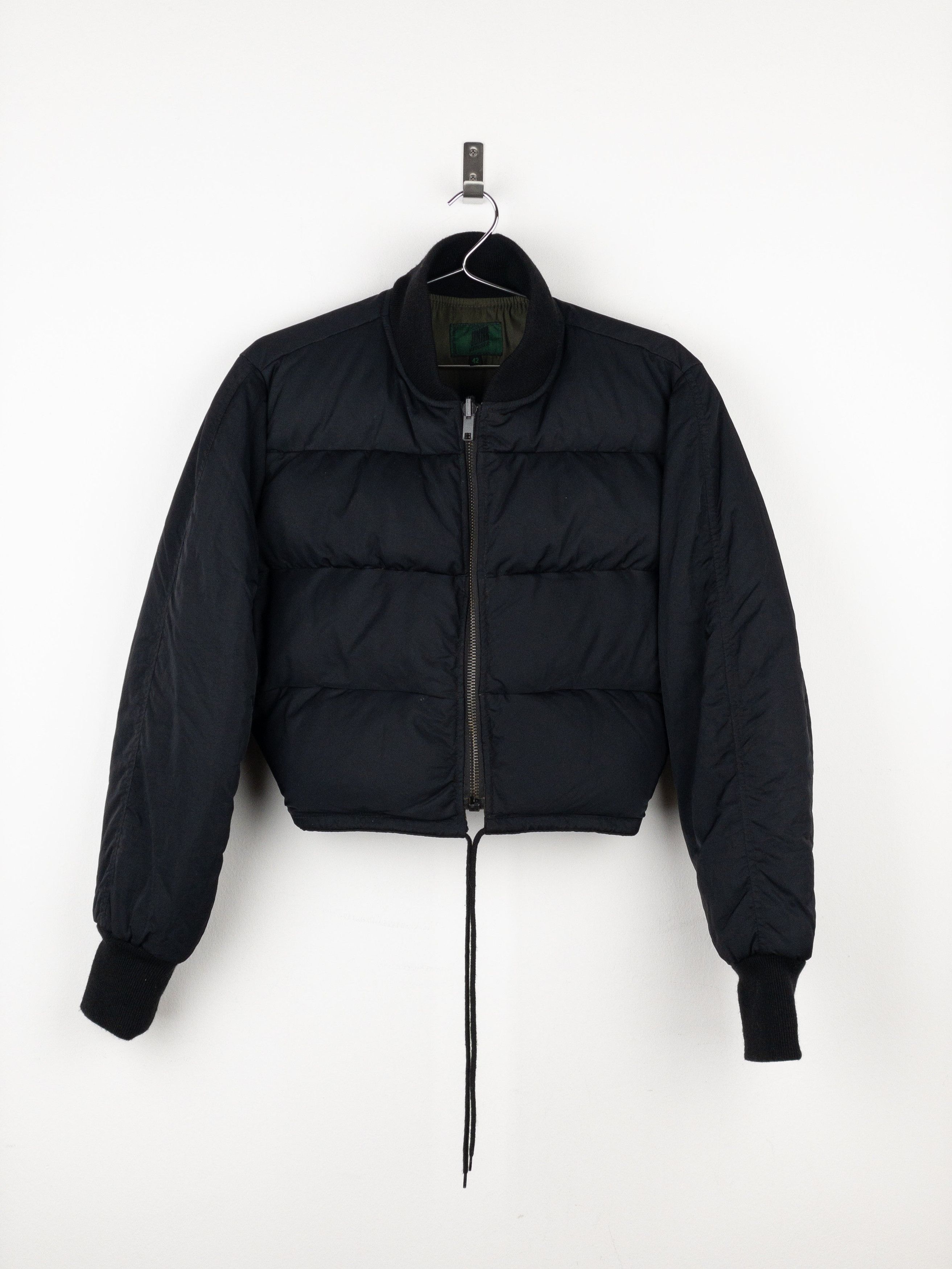 Jean Paul Gaultier 1990s Cropped Puffer Bomber Jacket Size M / US 6-8 / IT 42-44 - 1 Thumbnail