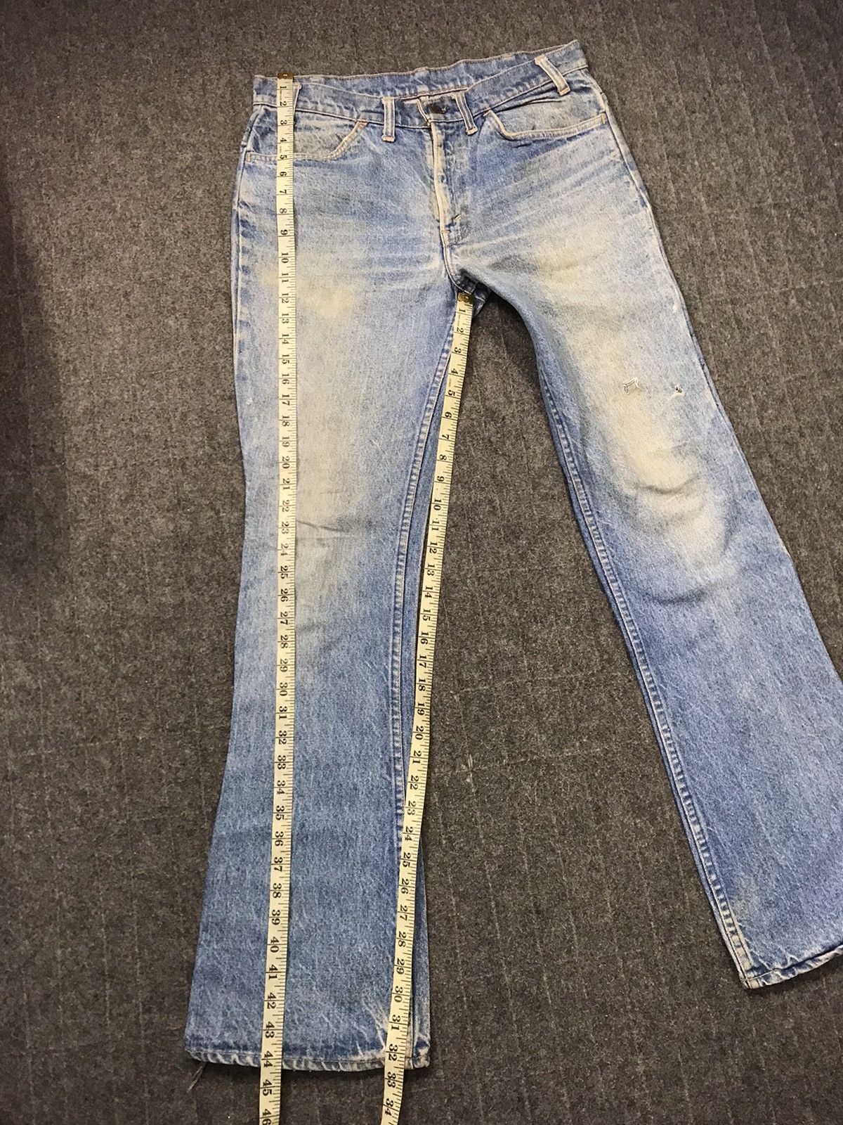 Levi's Vintage Clothing Distressed Levi's Strauss Zipper Indigo Denim Orange Tab Size US 31 - 14 Thumbnail