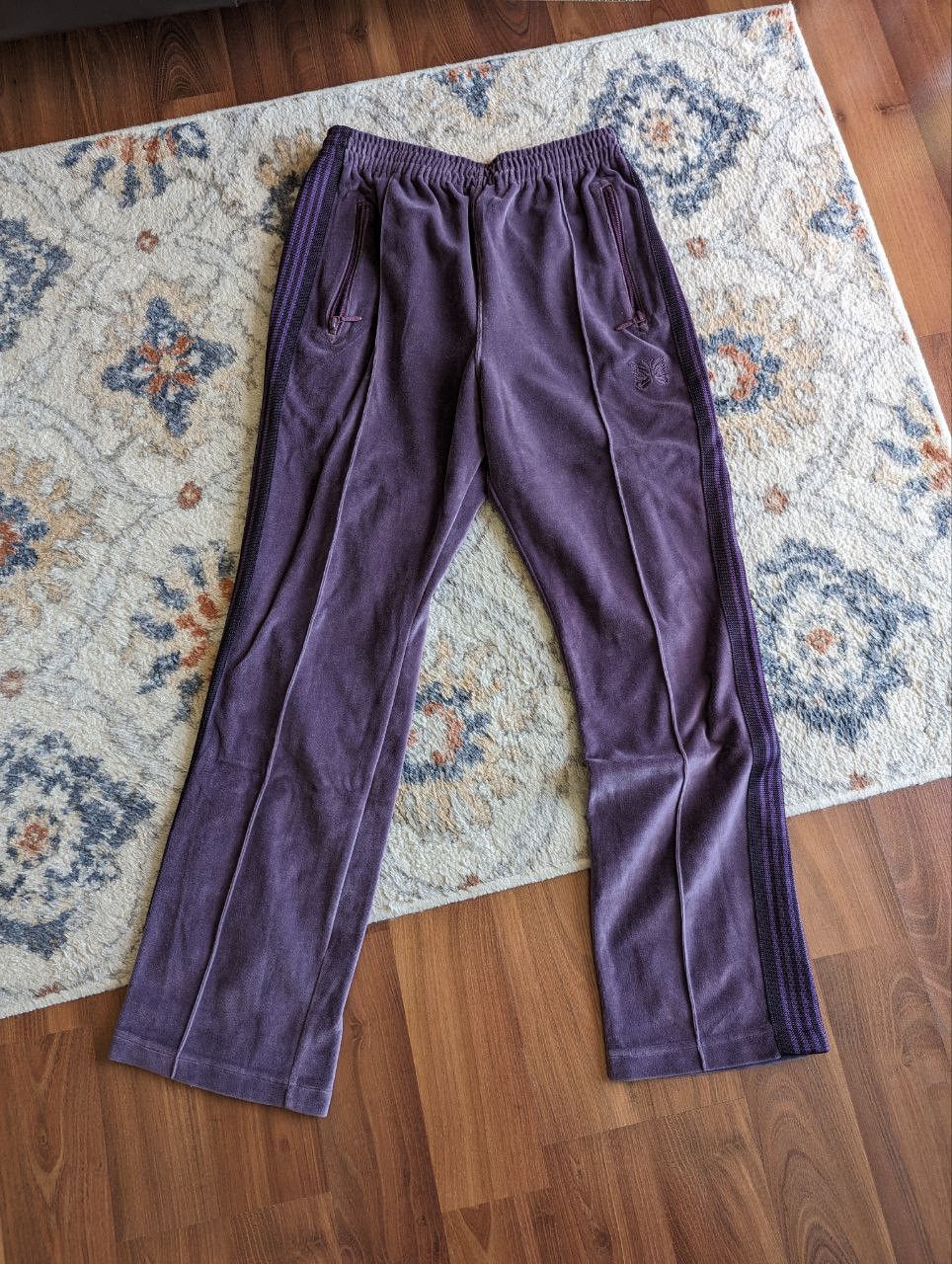 Needles Needles Velour Track Pants Purple | Grailed