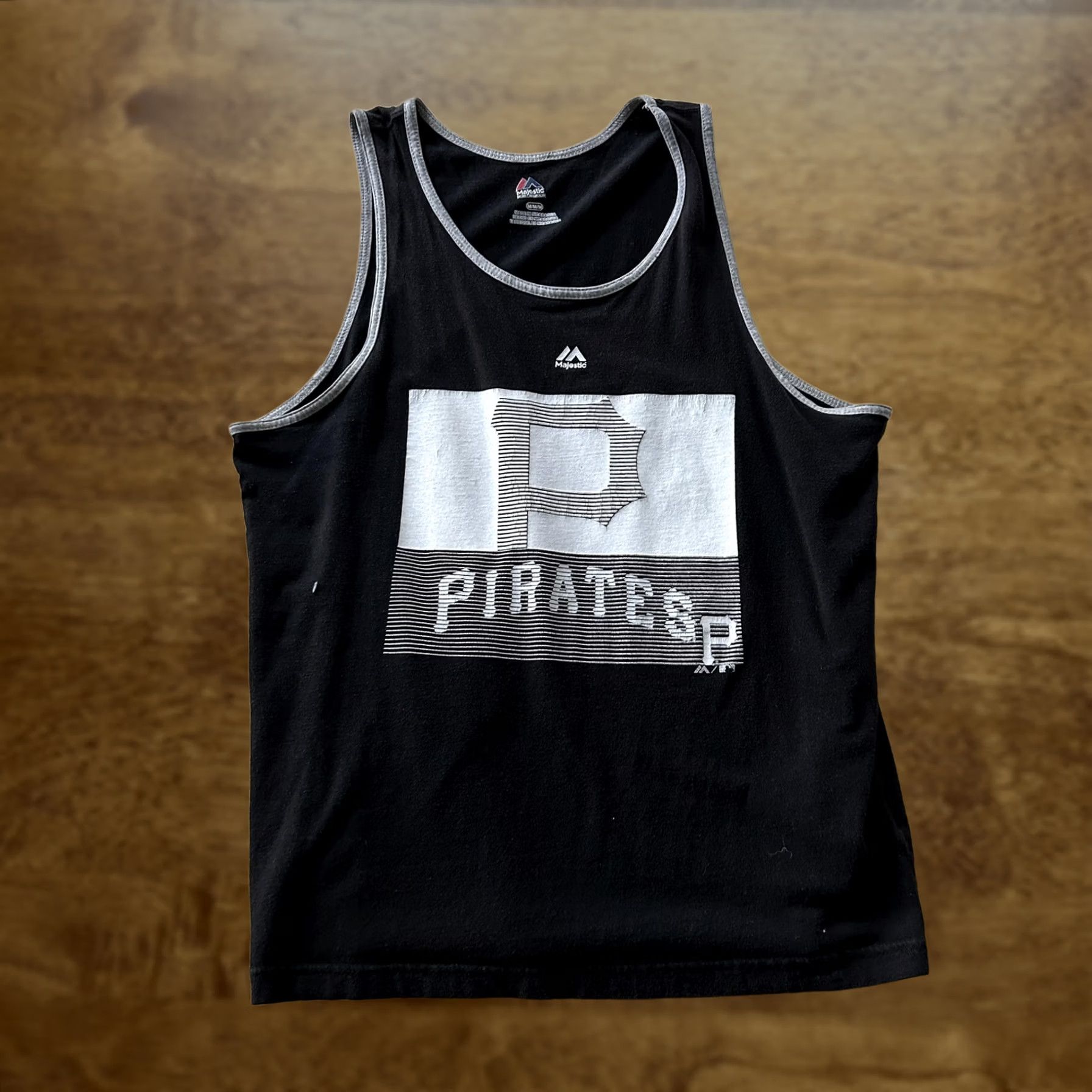 MLB Pittsburgh Pirates Shirt Mens Medium Black MLB Majestic Tank Top Size US M / EU 48-50 / 2 - 1 Thumbnail
