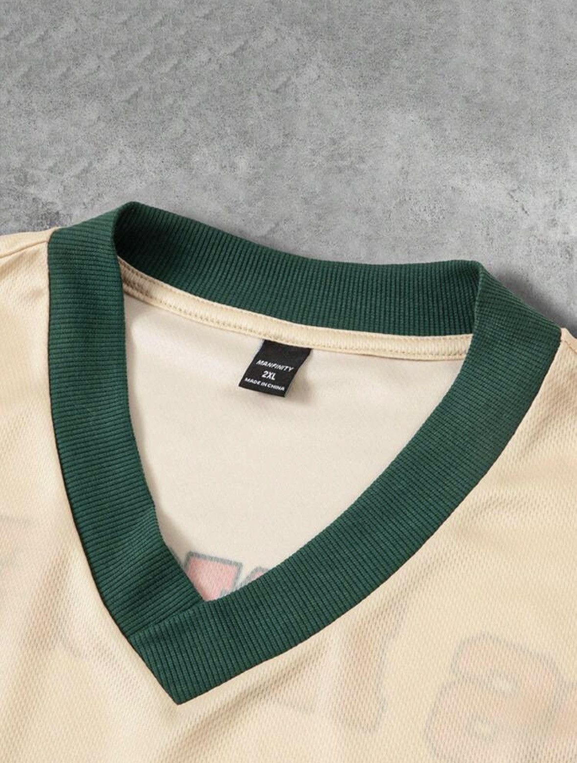 Vintage Vintage style Los Angeles 23 cream green red jersey Size US XL / EU 56 / 4 - 5 Thumbnail