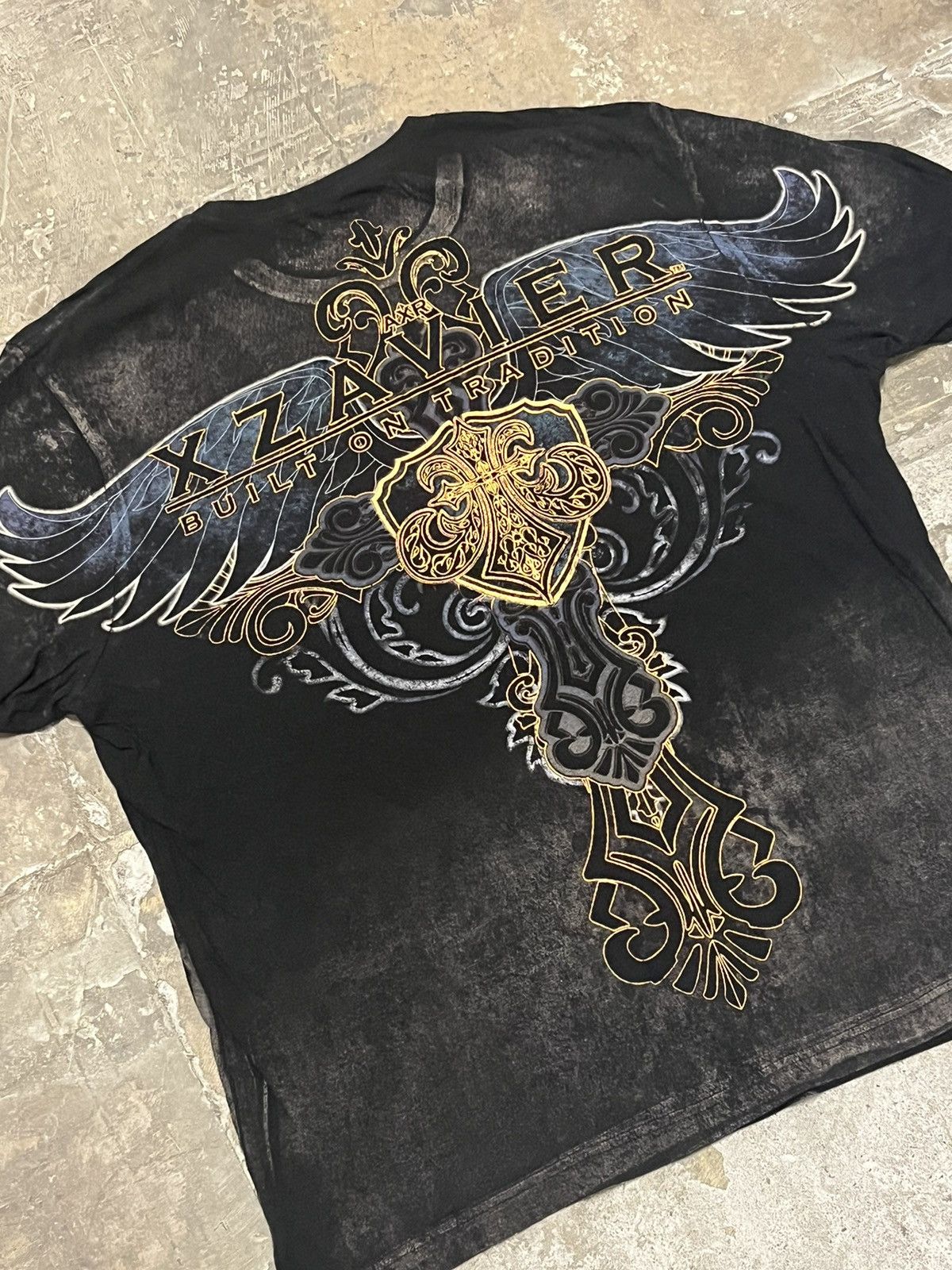 Affliction × Vintage Affliction style grunge y2k skater hype opium goth emo tee Size US XXL / EU 58 / 5 - 6 Thumbnail