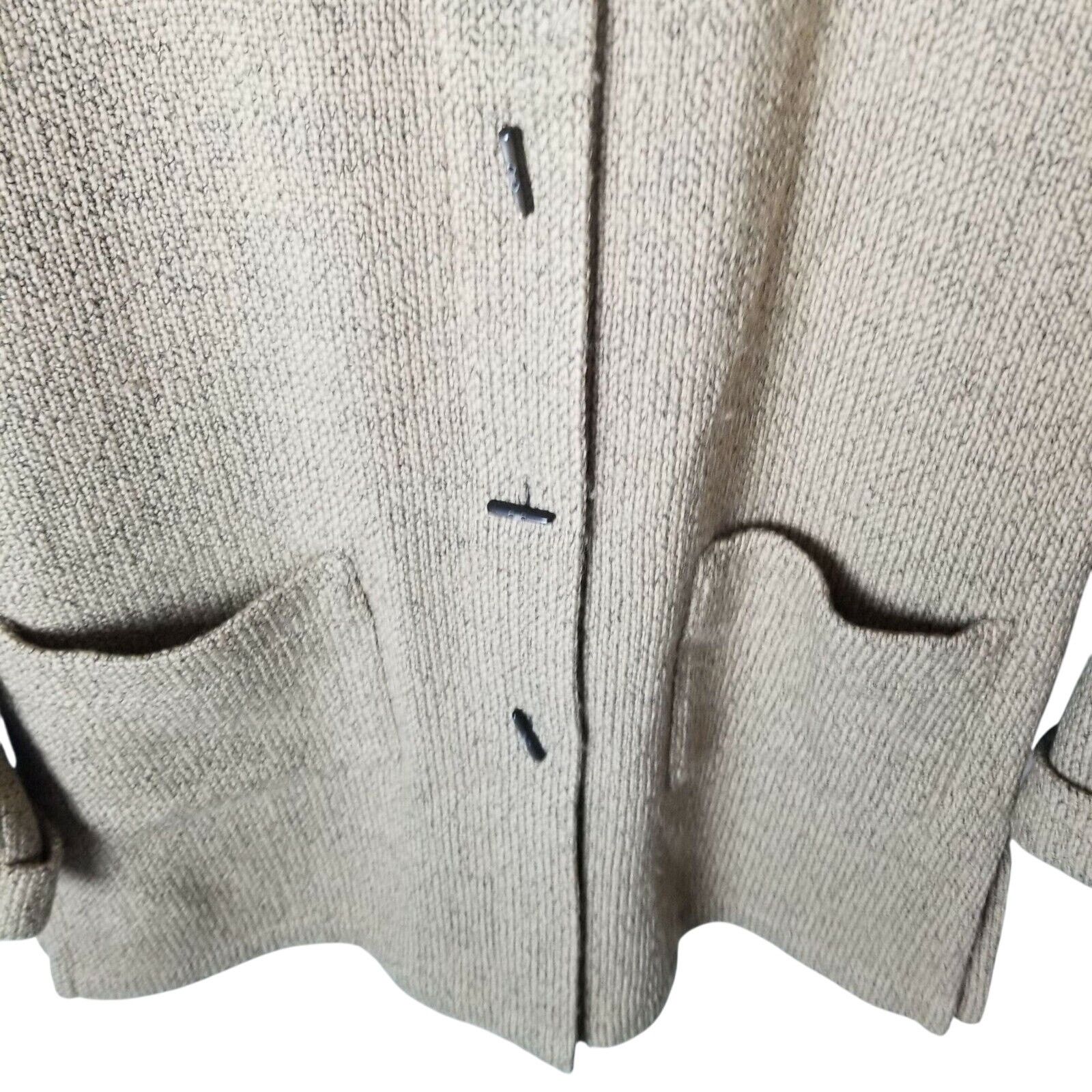 J. Jill J. Jill Womens Wool Cardigan Sweater XS Toggle Button Rustic Size XS / US 0-2 / IT 36-38 - 3 Thumbnail