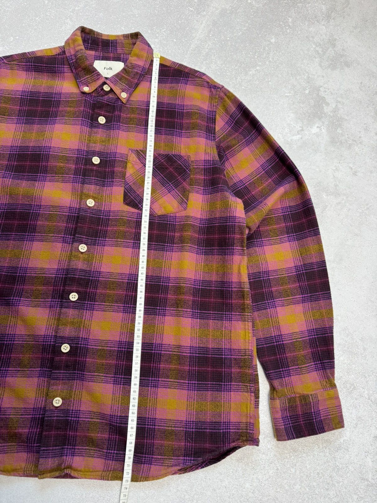 Folk Folk Flannel shirt button up long sleeve multicolor size L Size US L / EU 52-54 / 3 - 7 Thumbnail