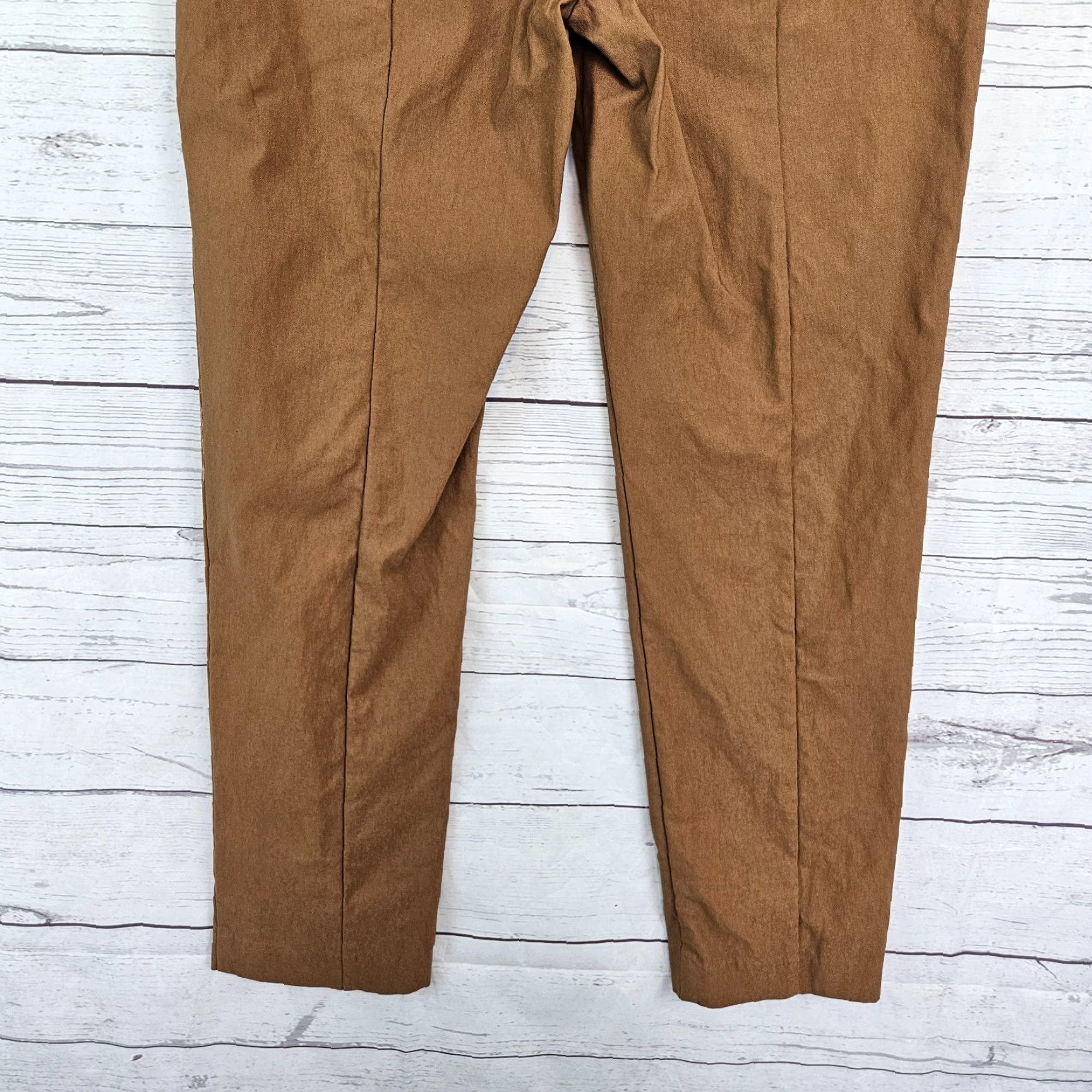 Vintage VINTAGE Ultra Slimming by Chico's Womens Ankle Pants Sz 6 Brown Pull On Mid Rise? Size 28" / US 6 / IT 42 - 5 Thumbnail