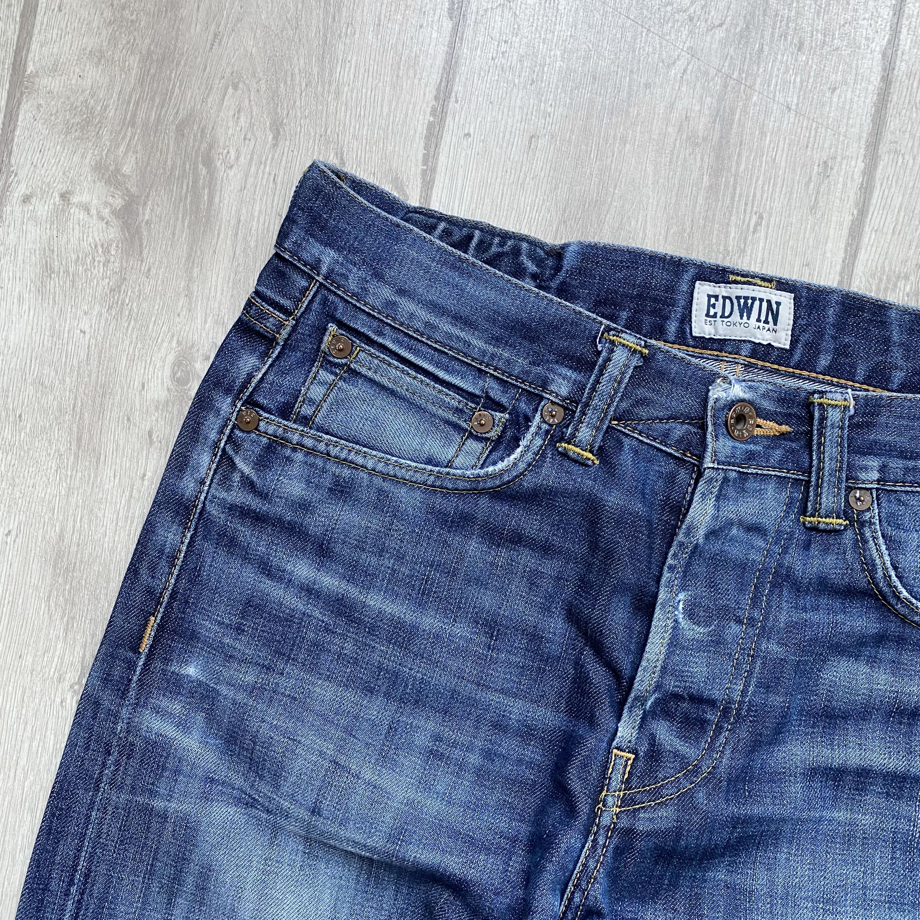 Edwin Vintage Edwin Distressed jeans denim pants Slim ED 80 Size US 30 / EU 46 - 4 Thumbnail