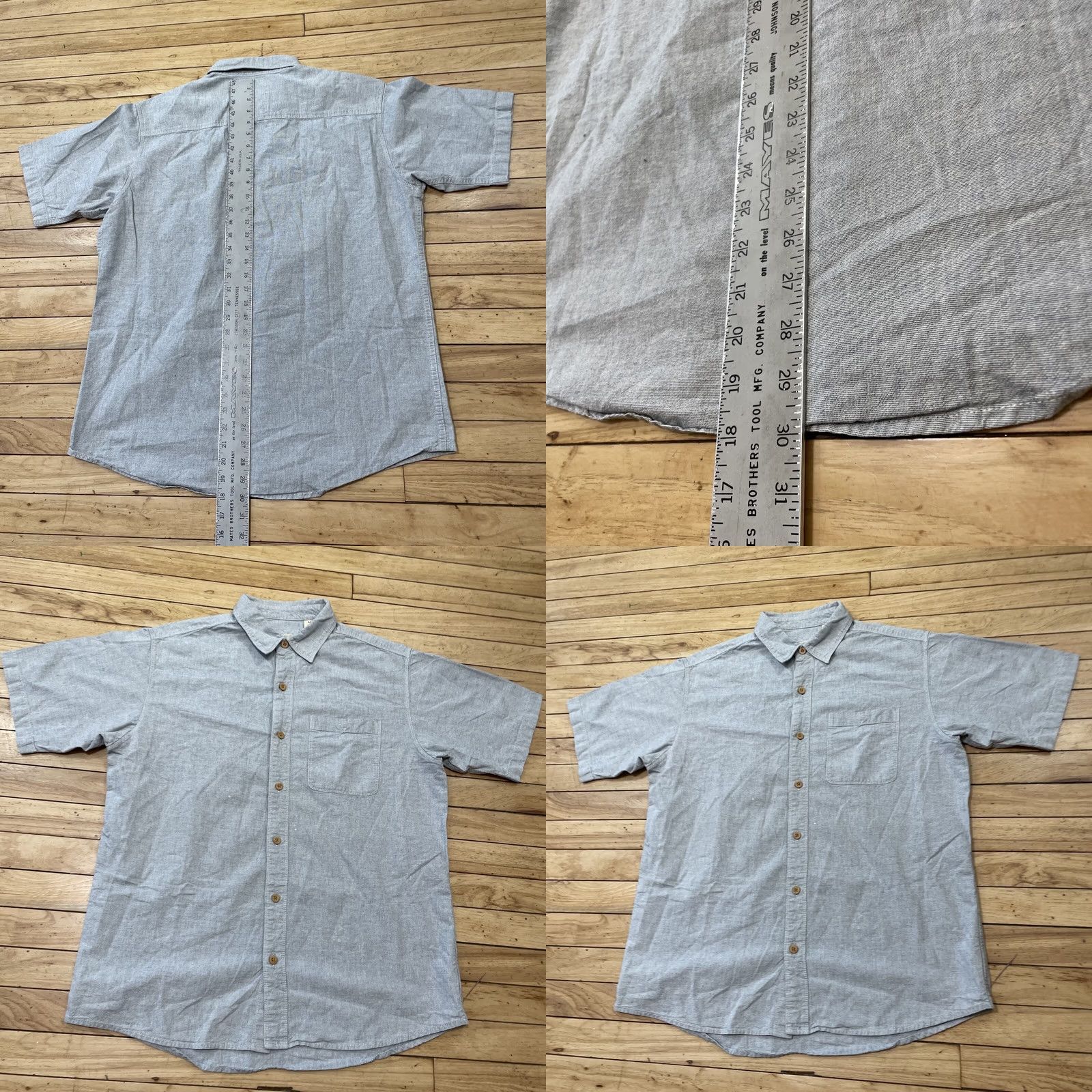 Vintage VINTAGE RedHead Button Shirt Men L Gray Silver Bluish Bleach Spot Spring Casual Outdoor shirt shirt Size US L / EU 52-54 / 3 - 8 Thumbnail