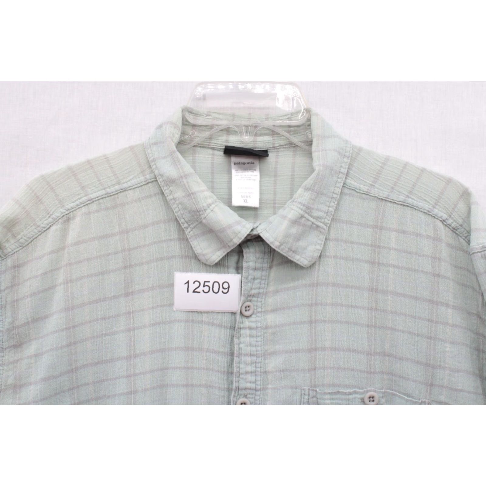 Patagonia Patagonia Shirt Men's XL Green Striped Short Sleeve Button Up Organic Cotton Shirt Size US XL / EU 56 / 4 - 7 Thumbnail