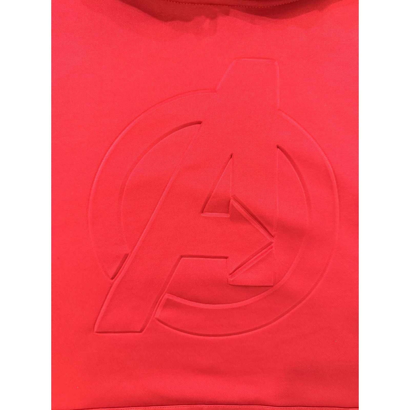 Marvel Comics Marvel Avengers Hoodie Mens LG Red Embossed Pullover Size US L / EU 52-54 / 3 - 2 Thumbnail