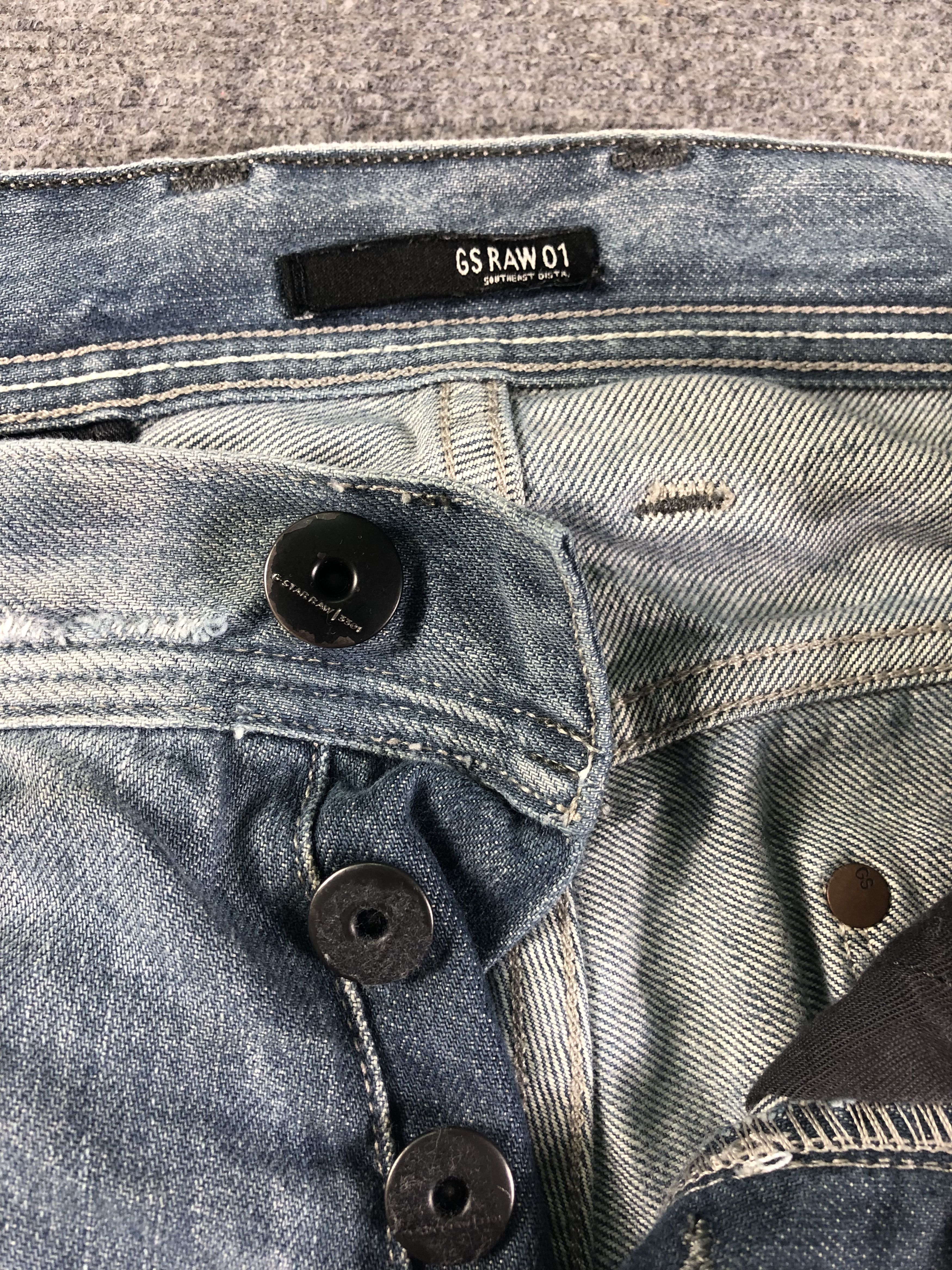 Other Wash Blue G Star Raw Denim Jeans 34x33 Size US 34 / EU 50 - 3 Thumbnail