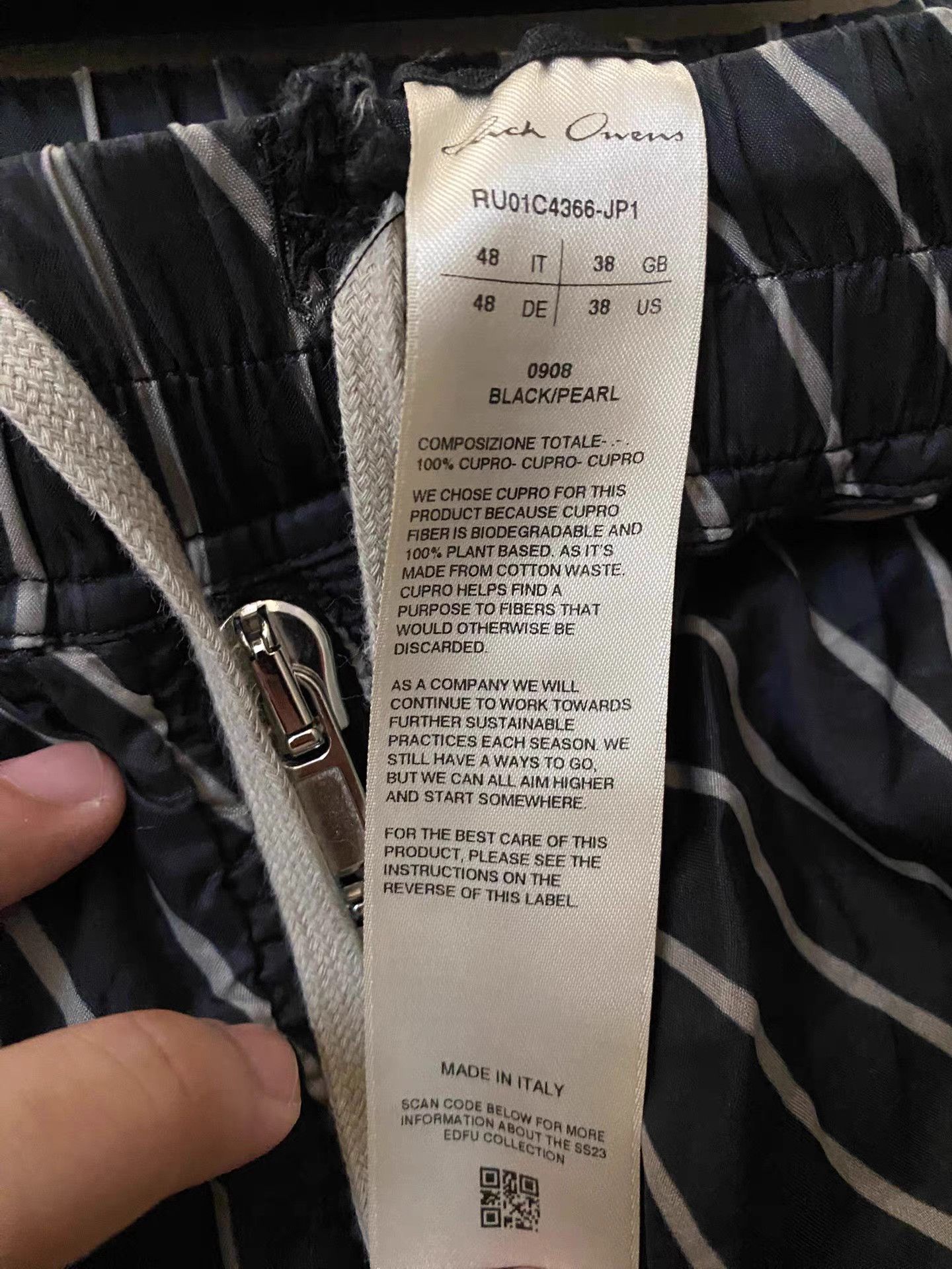 Rick Owens Rick Owens 23ss Striped Wide-Leg Pants Size US 32 / EU 48 - 4 Thumbnail