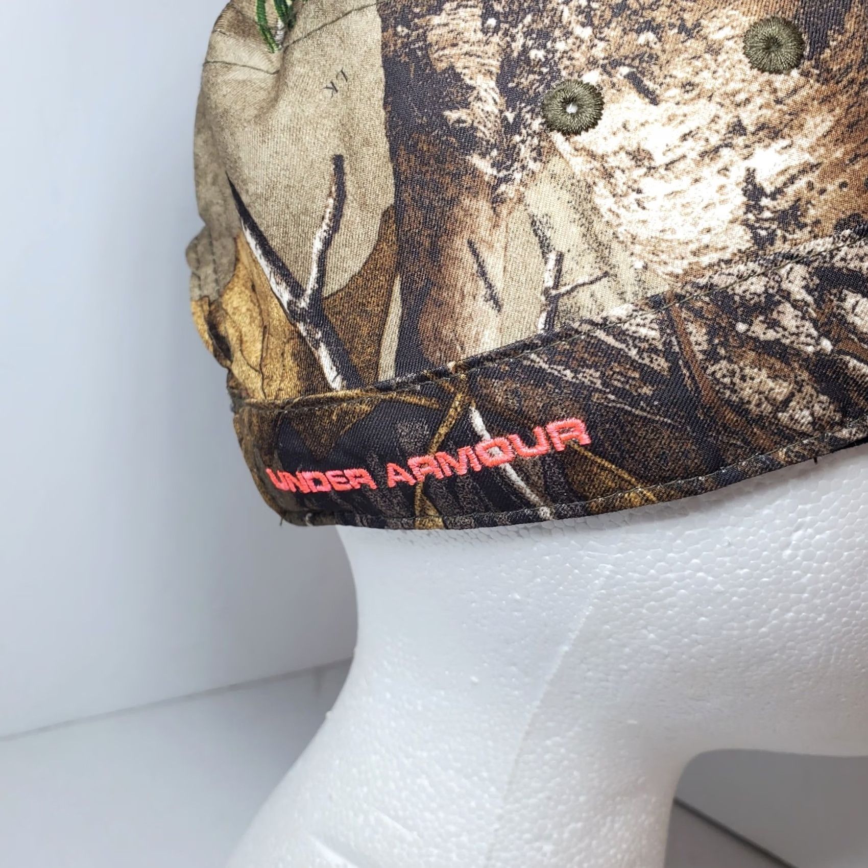 Under Armour Under Armour Realtree Camo Cadet Hat Cap Womens One Size Adjustable Buckle Embroidered Logo Military Cowgirl Hunting Cap Size ONE SIZE - 2 Thumbnail