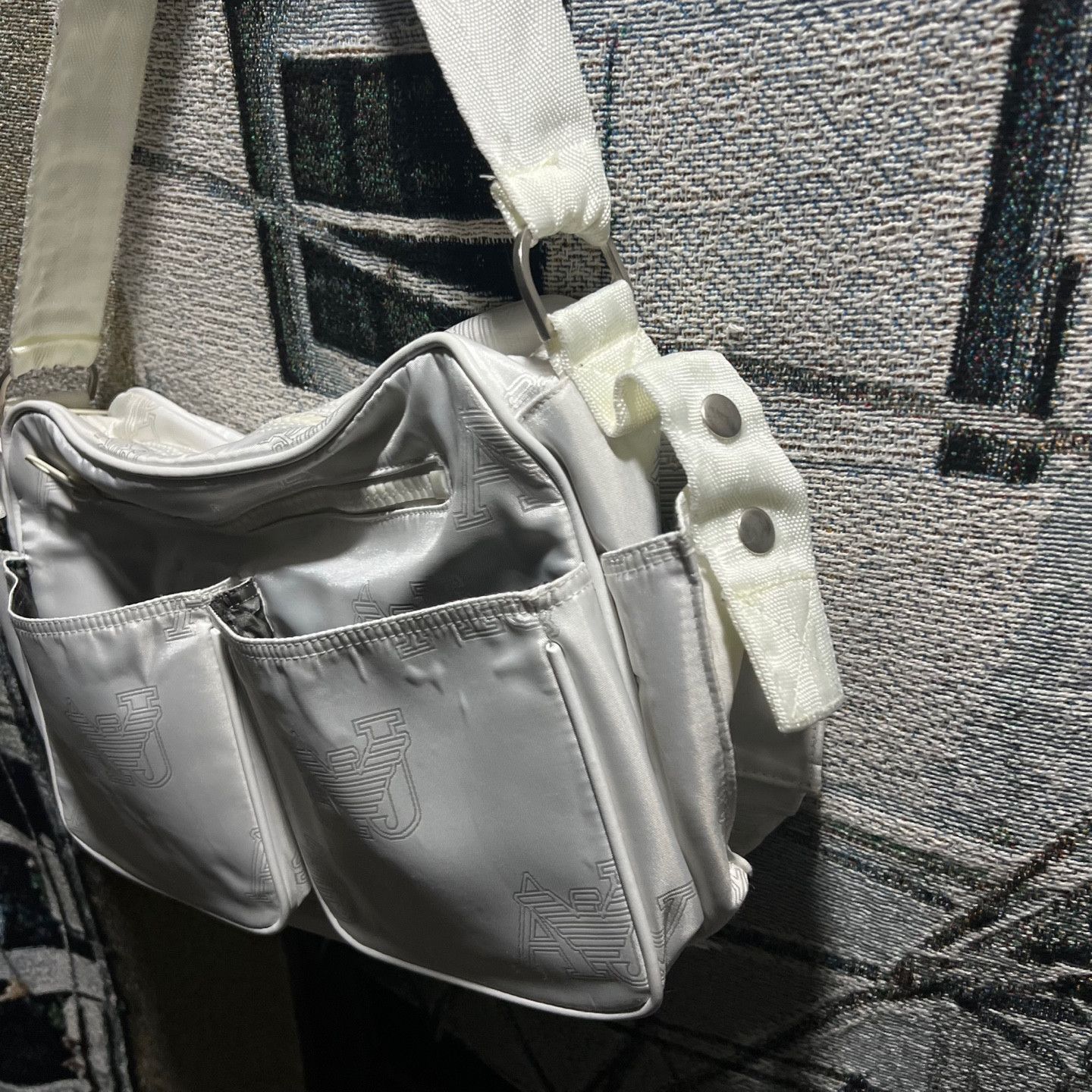 Armani Armani Jean Shoulder Bag White Size ONE SIZE - 3 Thumbnail