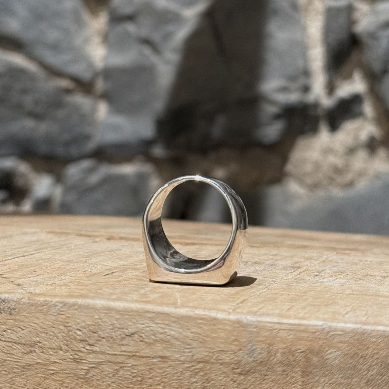 Undercover Undercover Arrow Signet Silver Ring - 10.5 US Size ONE SIZE - 10 Thumbnail
