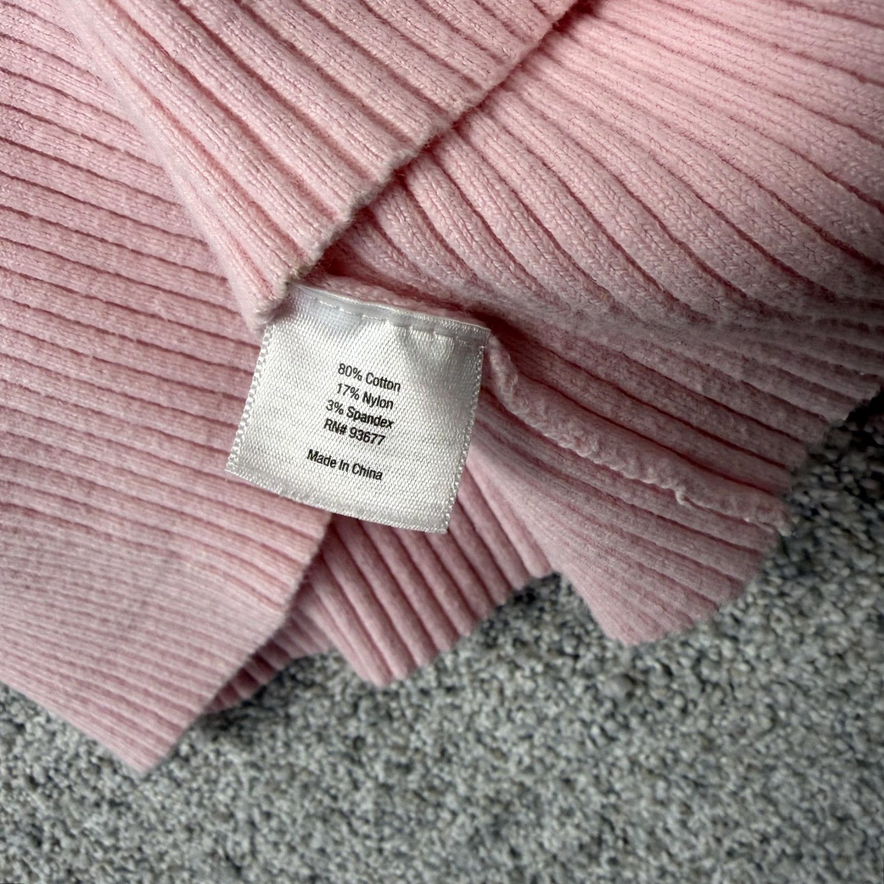 Vintage VINTAGE St. John's Bay Sweater Women M Pink Solid Knit Slim Fit V-Neck Long Sleeve Spring Casual Preppy Office Core Size M / US 6-8 / IT 42-44 - 7 Thumbnail