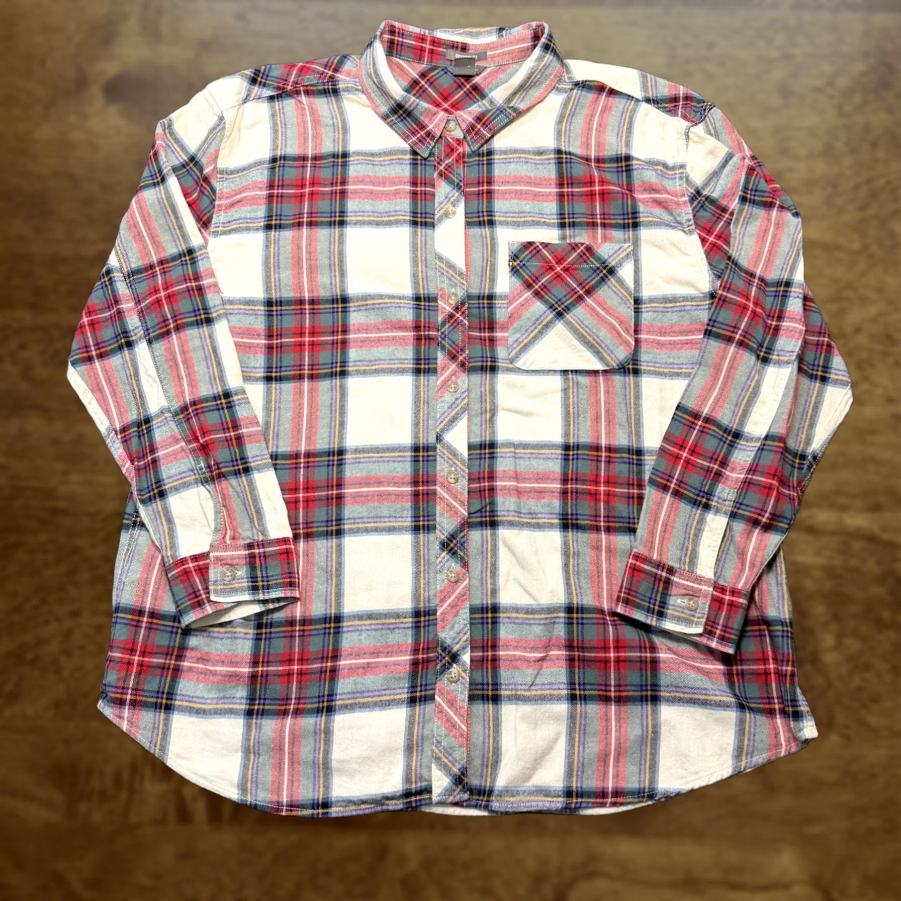 Eddie Bauer Eddie Bauer Shirt Womens XL Multicolor Plaid Button-Up Boyfriend Fit Flannel Size XL / US 12-14 / IT 48-50 - 1 Thumbnail