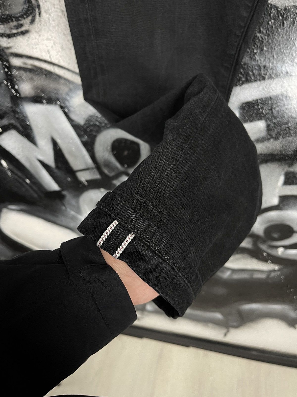 Uniqlo Uniqlo Black Denim Selvedge Jeans Men’s Size W33 L32 Size US 33 - 11 Thumbnail