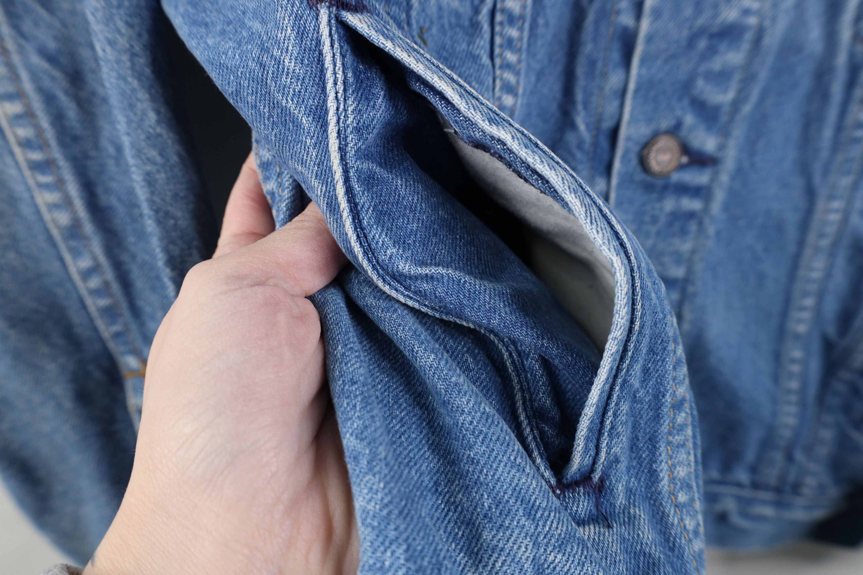 Levi's Vintage 80s Levis 70506 0216 Denim Trucker Jacket USA Size US S / EU 44-46 / 1 - 7 Thumbnail
