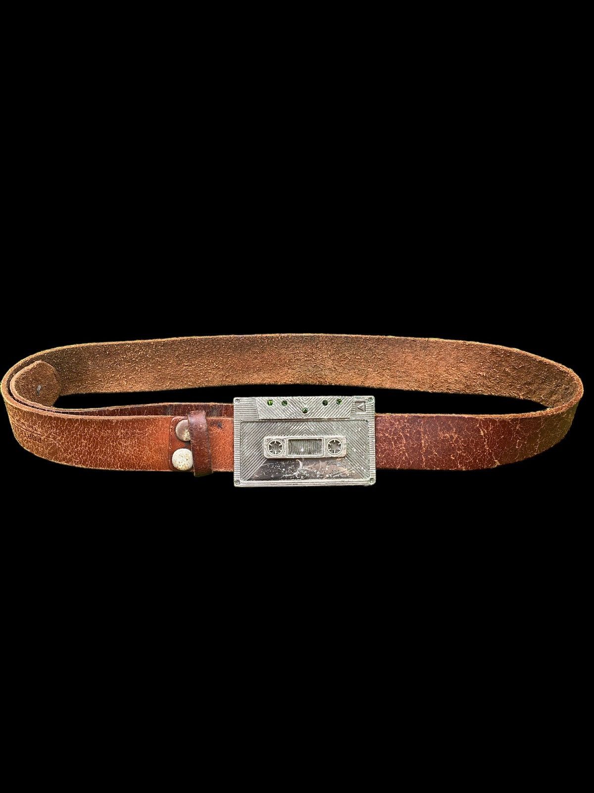 Japanese Brand Vintage MADE IN JAPAN BACK POP Leather Belt nice design Size ONE SIZE - 3 Thumbnail