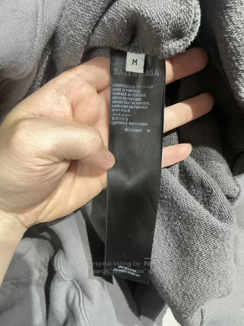 Balenciaga Balenciaga Gray Coca-Cola Wave Hooded Sweatshirt Size US M / EU 48-50 / 2 - 6 Thumbnail