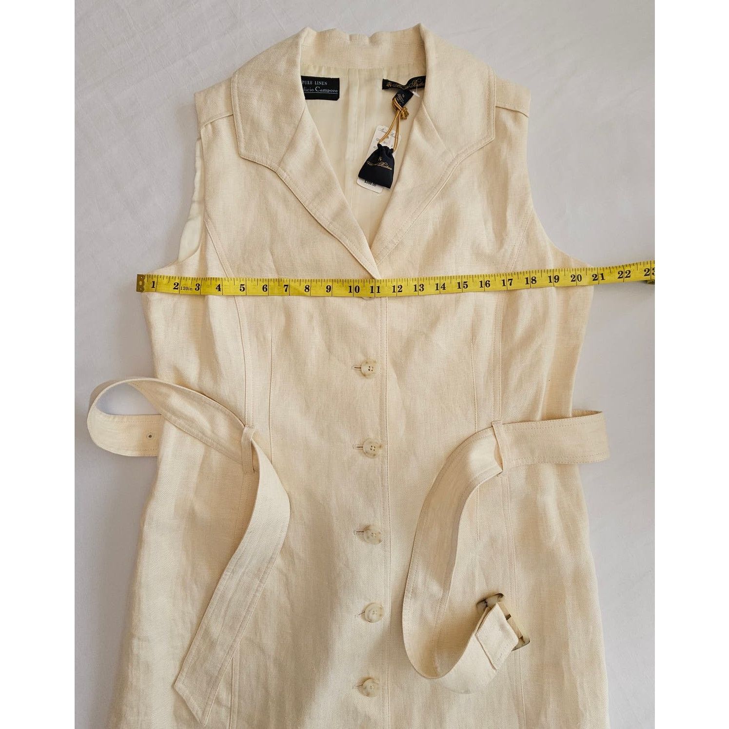 Brooks Brothers Brooks Brothers Lanificio Campore Pure Linen Shirt Dress 16 Size XXL / US 16-18 / IT 52-54 - 7 Thumbnail