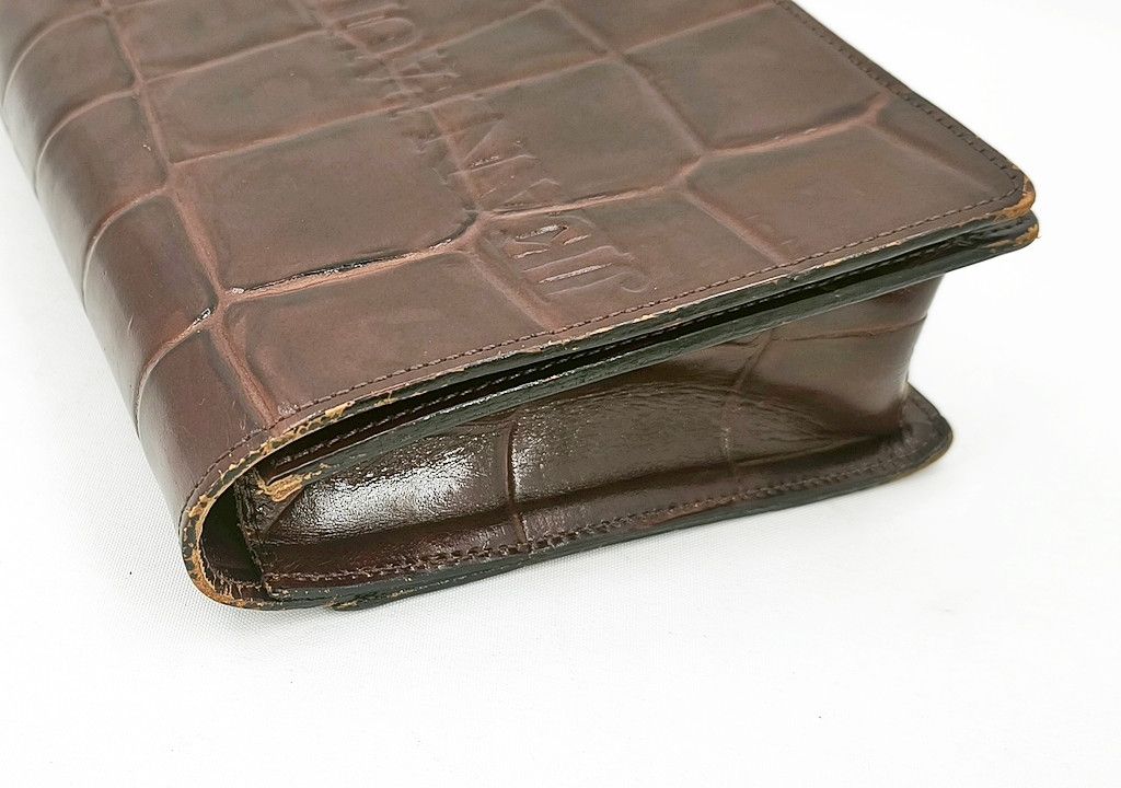 Jean Paul Gaultier JEAN PAUL GAULTIER Brown Croc embossed clutch sling bag Size ONE SIZE - 11 Thumbnail