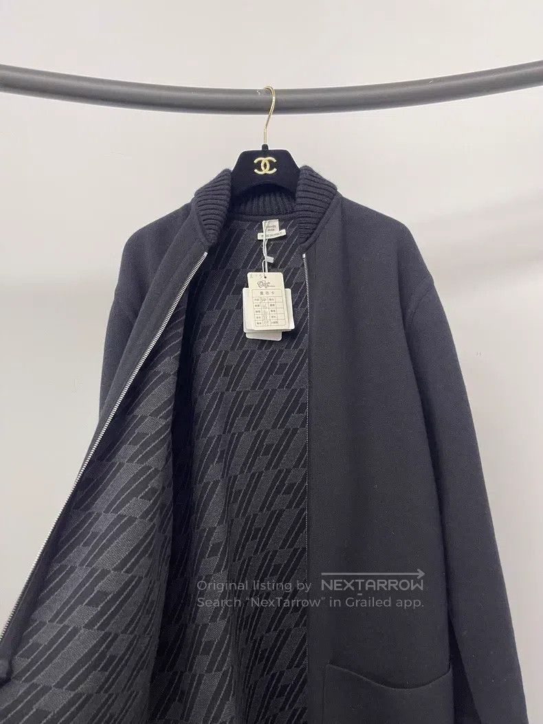 Hermes Hermes Black Double-Faced Long Wool Coat with One Side Bla Size XXS / US 00 / IT 34 - 5 Thumbnail