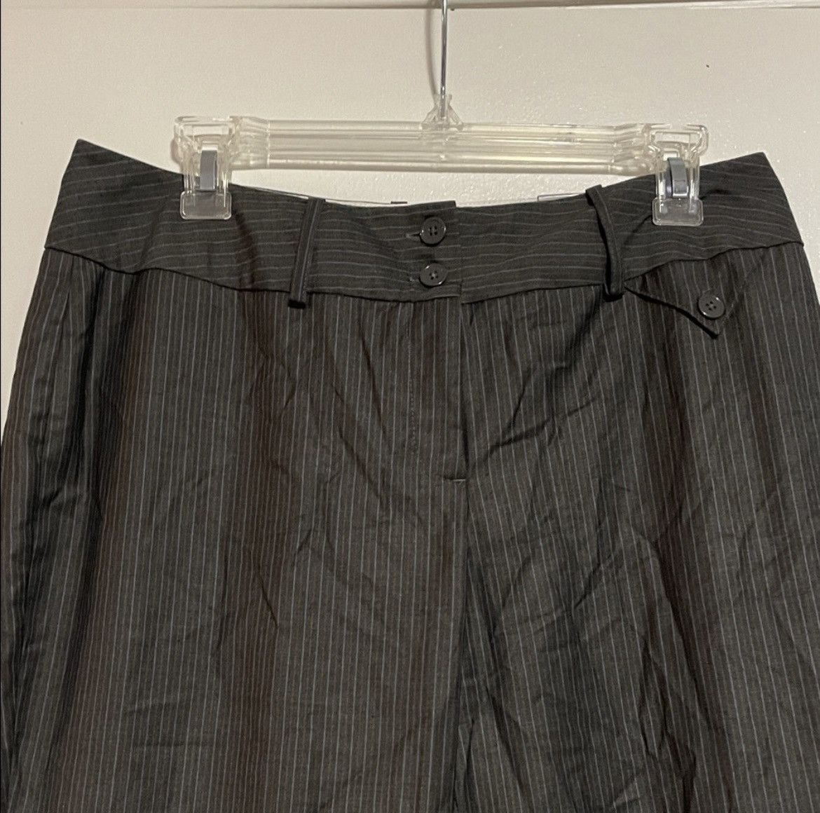 Worthington Worthington Gray Pinstripe Pants Size 32" / US 10 / IT 46 - 3 Thumbnail