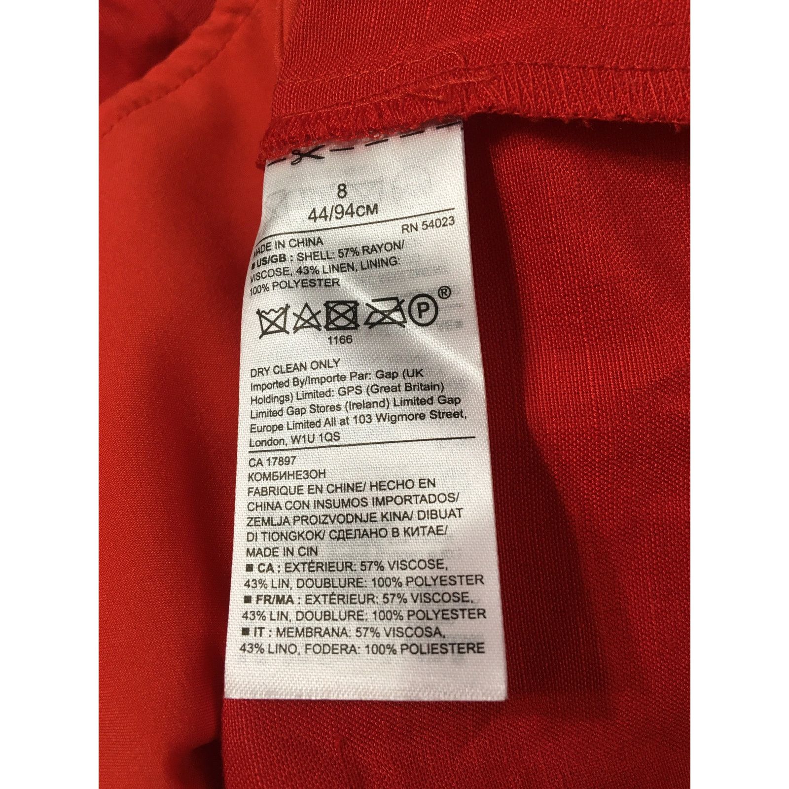 Banana Republic NWT Banana Republic Red Romper 8 Banded Waist Cuffed Pockets Size 30" / US 8 / IT 44 - 5 Thumbnail