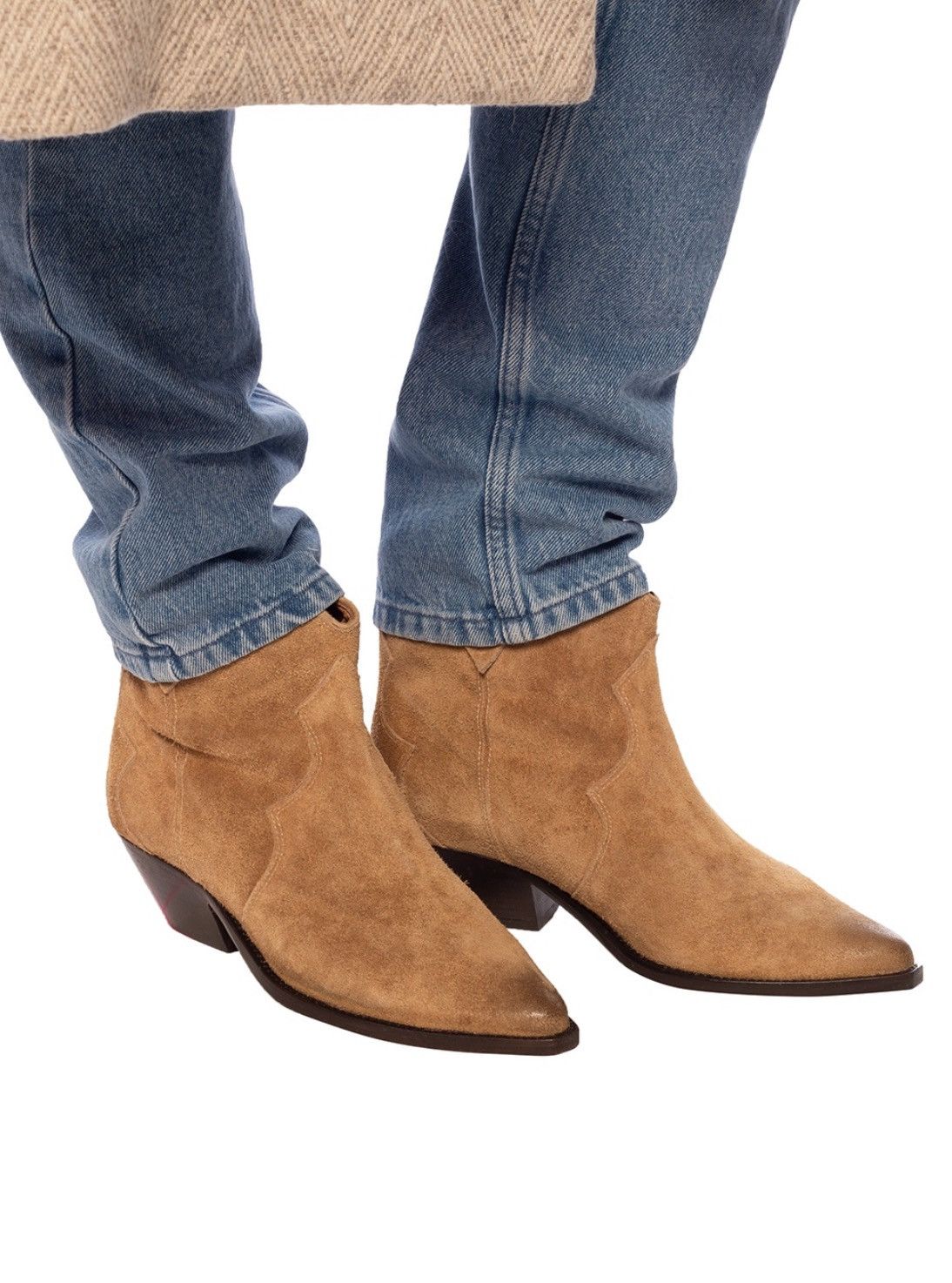 Isabel Marant Isabel Marant Dewina Suede Western Booties size 37 Size US 7 / IT 37 - 2 Thumbnail