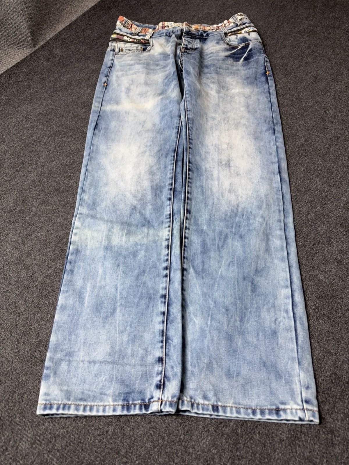 Desigual Y2k Vintage 00s Japanese Retro Desigual Waist Zip Denim Size US 34 / EU 50 - 2 Thumbnail