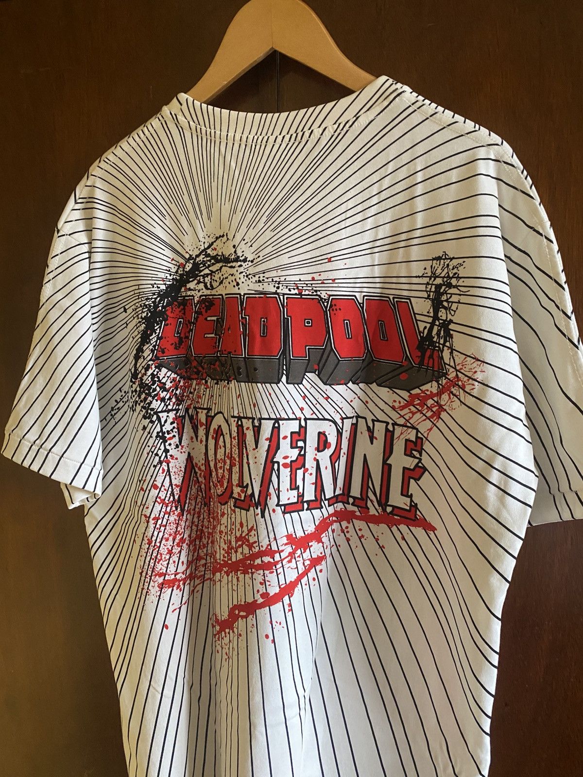 Other Chronic Images Deadpool Vs Wolverine AOP T Shirt - Marvel Size US XL / EU 56 / 4 - 7 Thumbnail