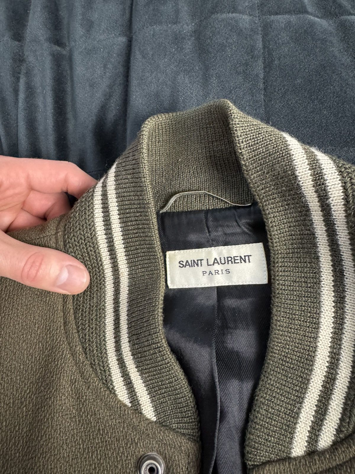 Saint Laurent Paris SLP Saint Laurent Paris olive hedi slimane teddy jacket Size US L / EU 52-54 / 3 - 10 Thumbnail