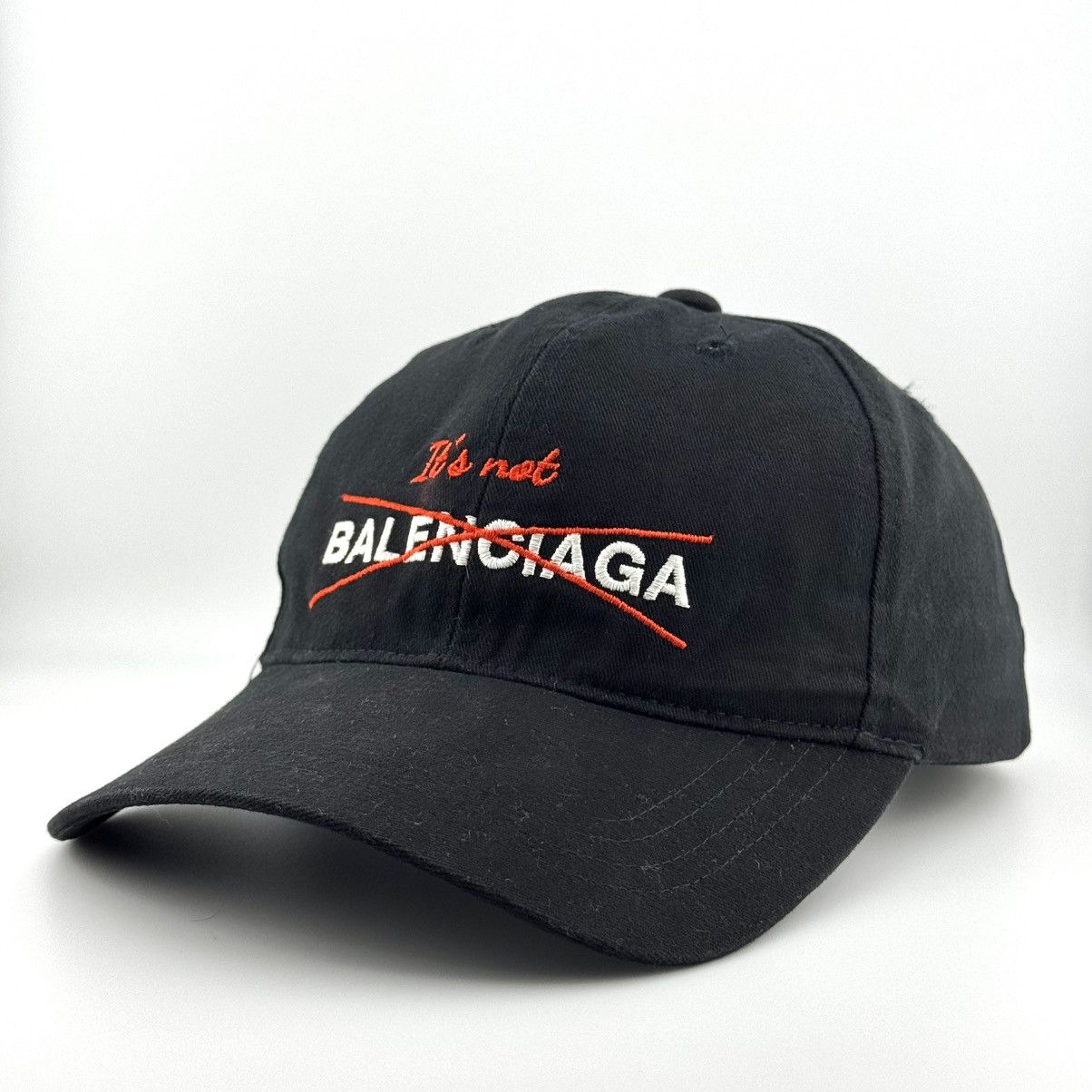 Other It’s Not Balenciaga Parody Embroidered Dad Hat Adjustable Size ONE SIZE - 3 Thumbnail